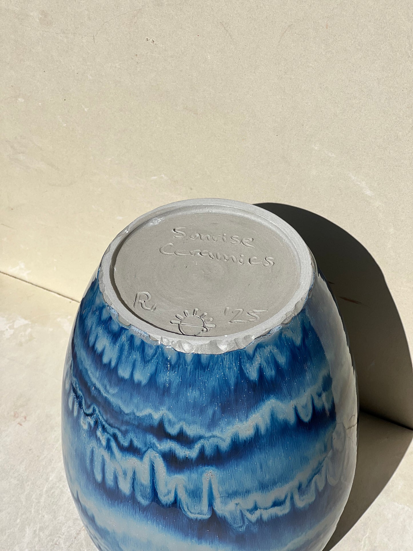 Blue Melt Vase (Reduced price)