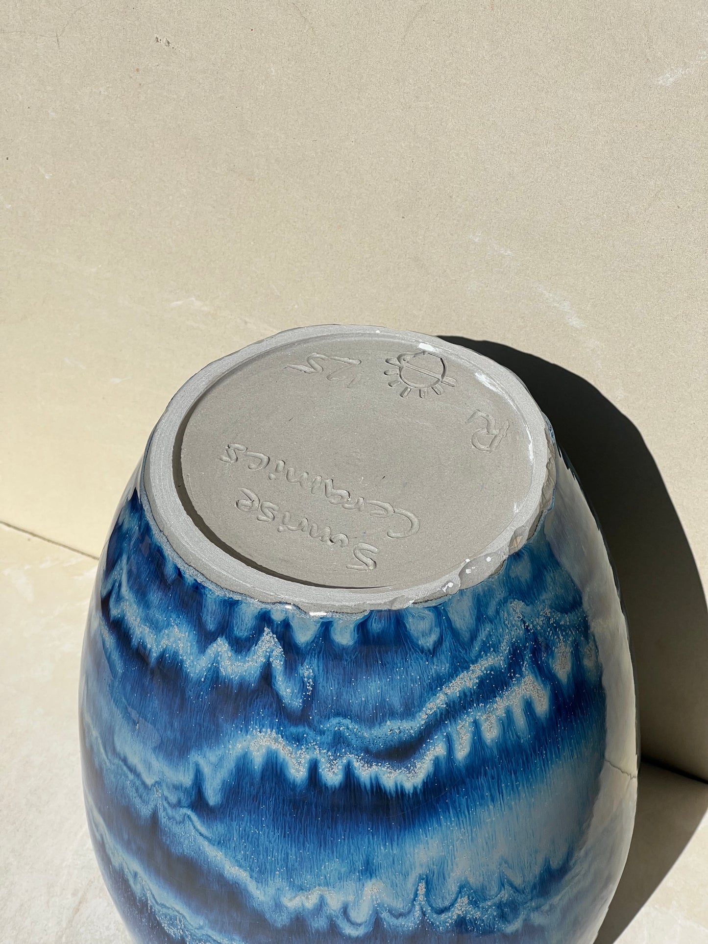 Blue Melt Vase (Reduced price)