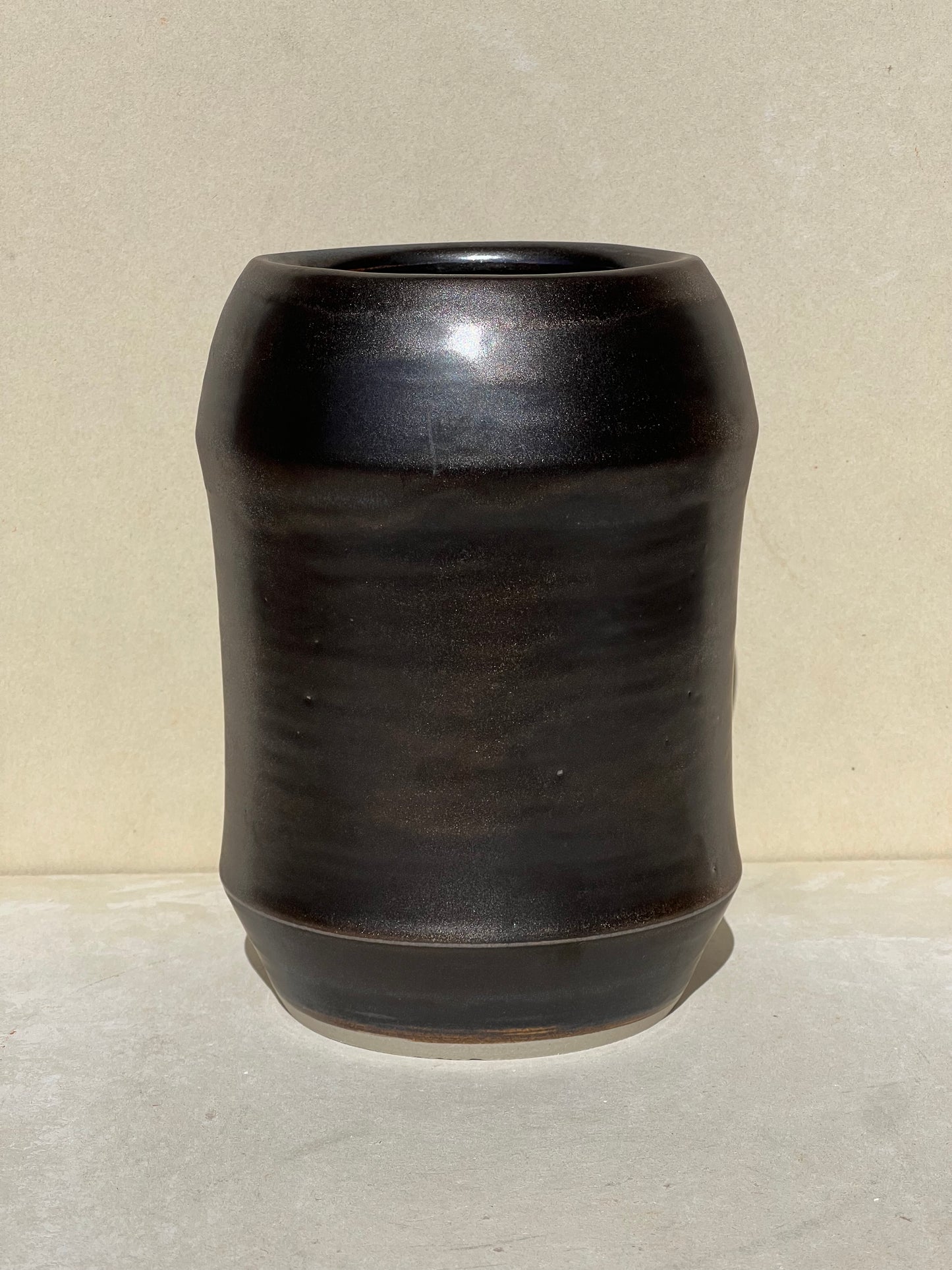 Brushed Metal Vase