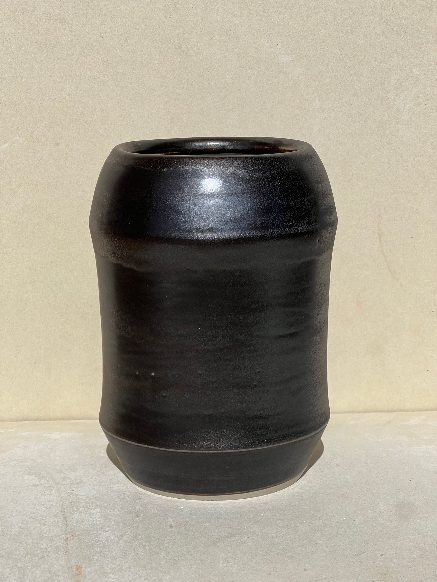 Brushed Metal Vase