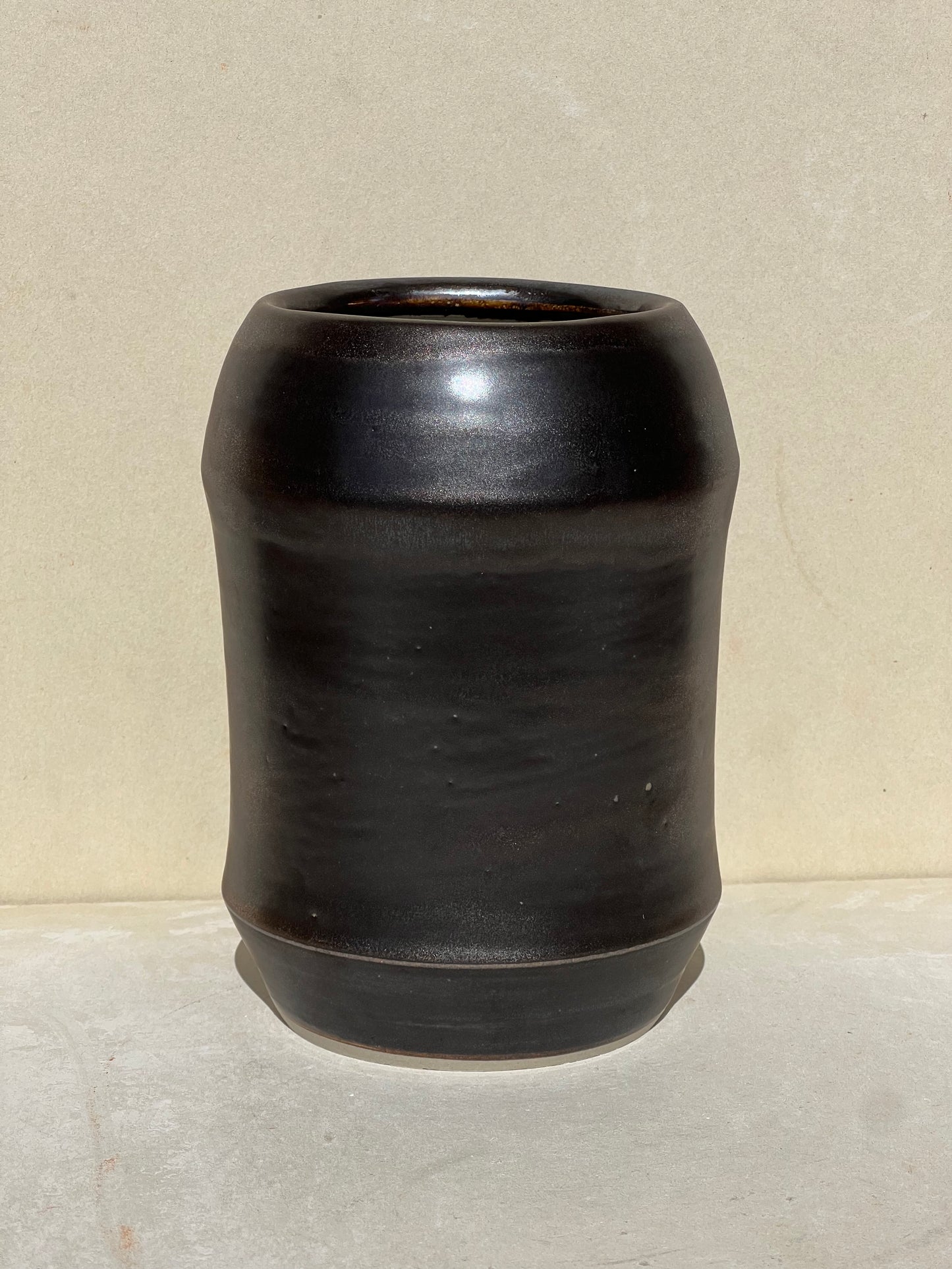 Brushed Metal Vase