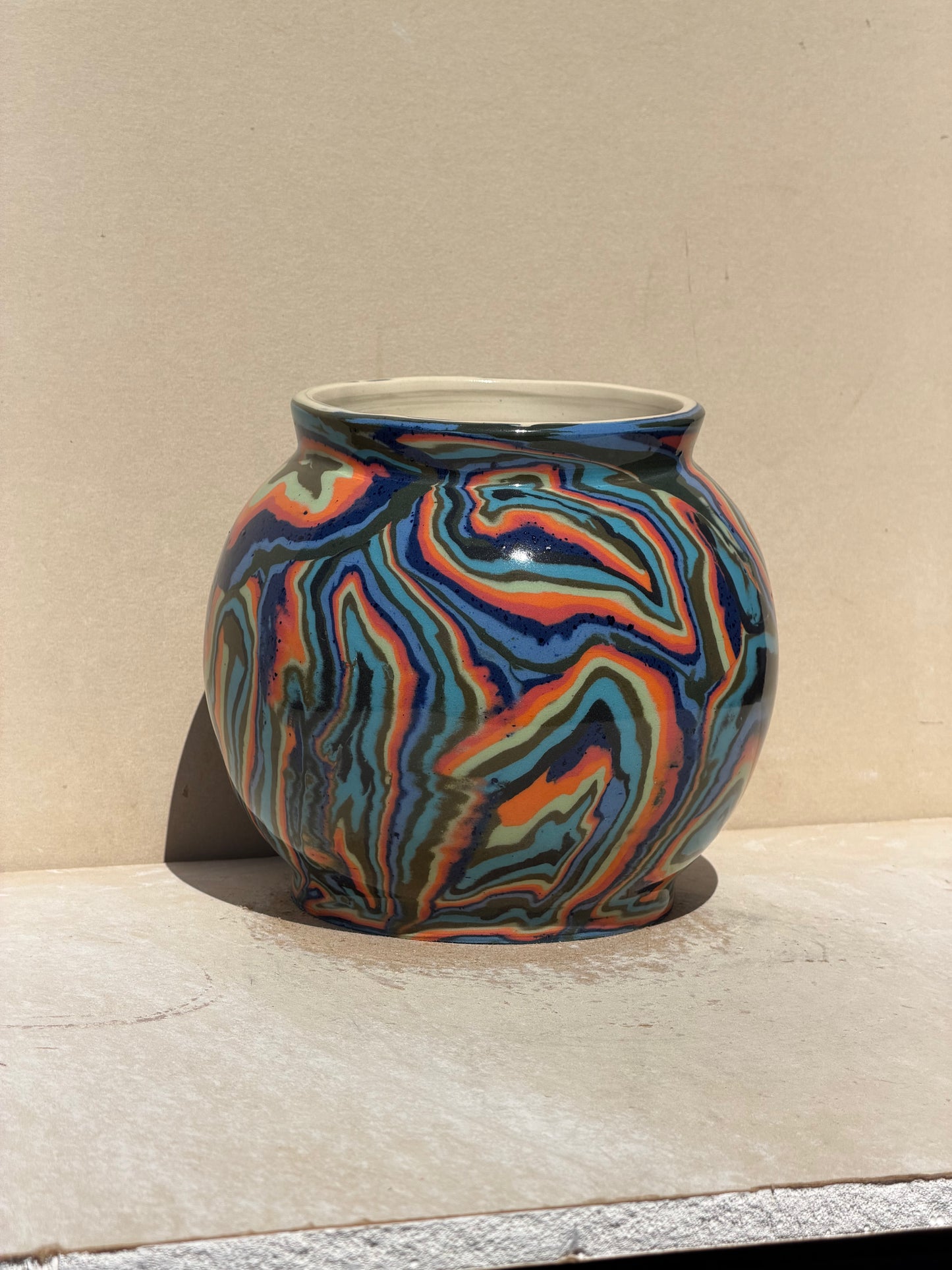 Spiral Nerikomi Vase No. 1