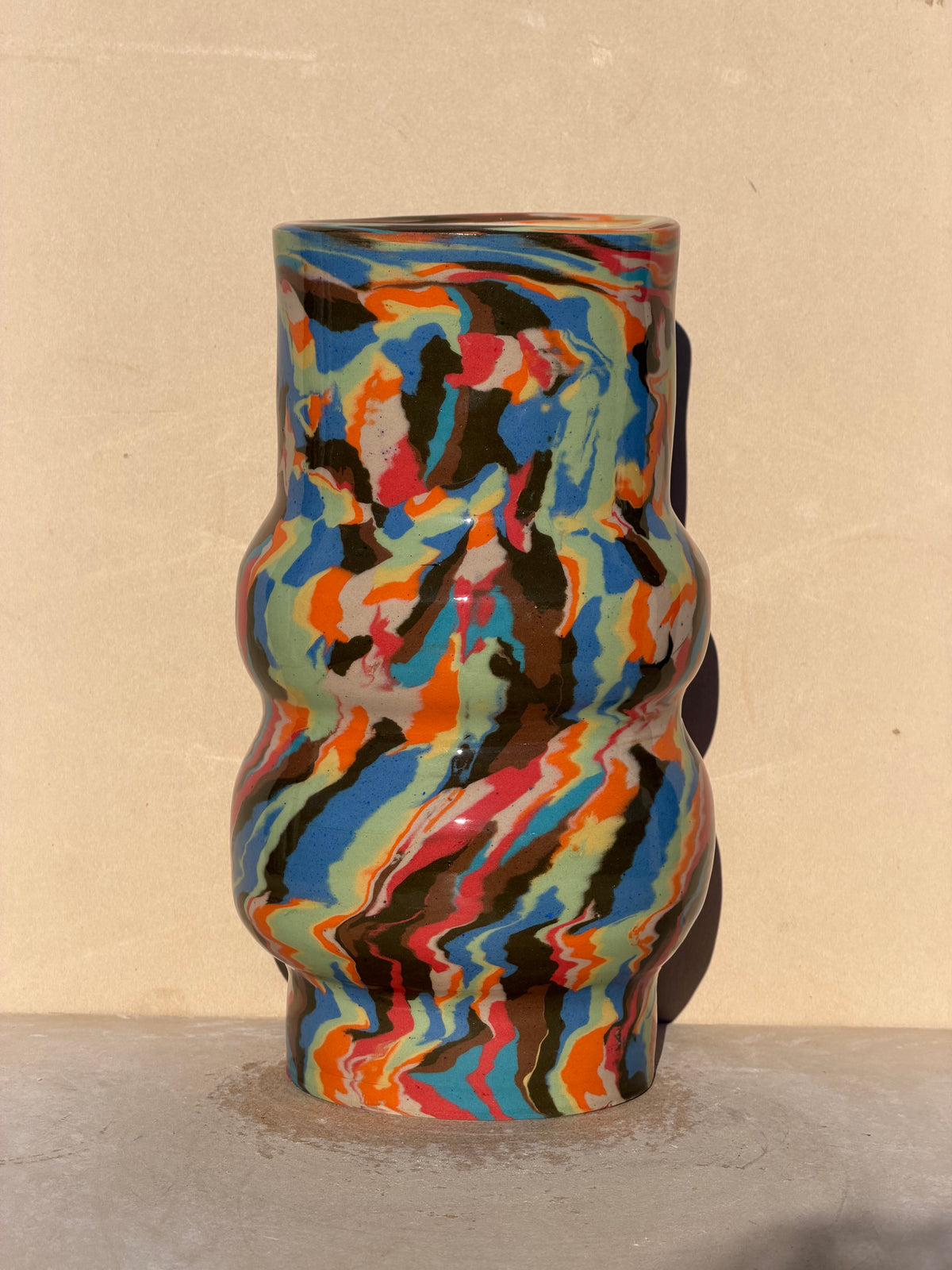 Vibrant Nerikomi vase