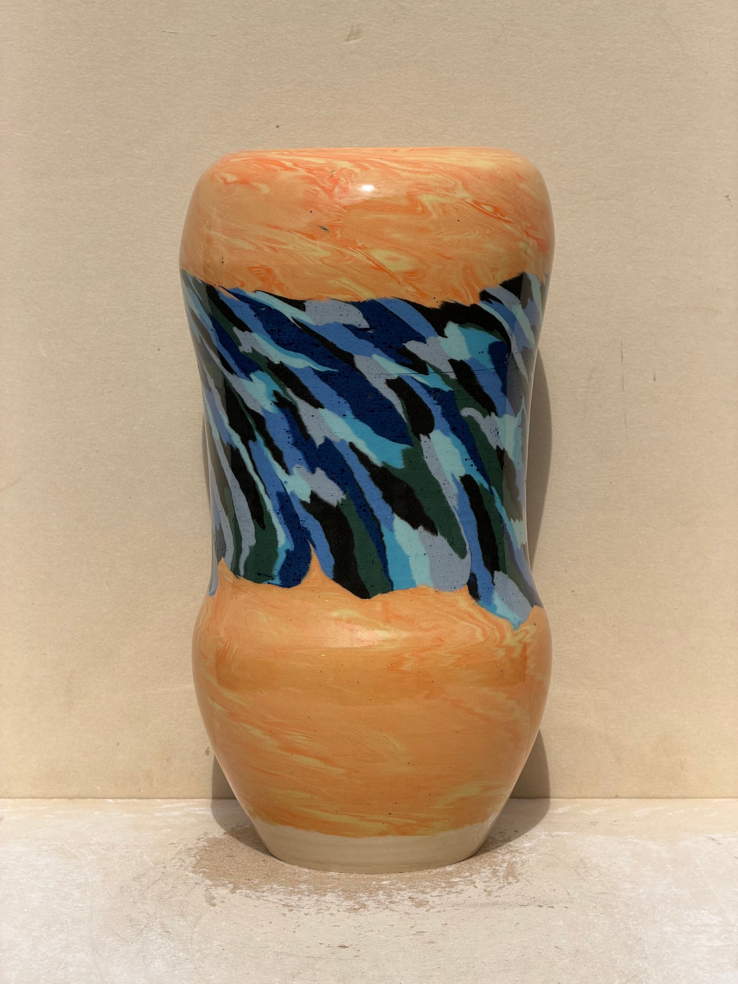 Marbled and Nerikomi Vase