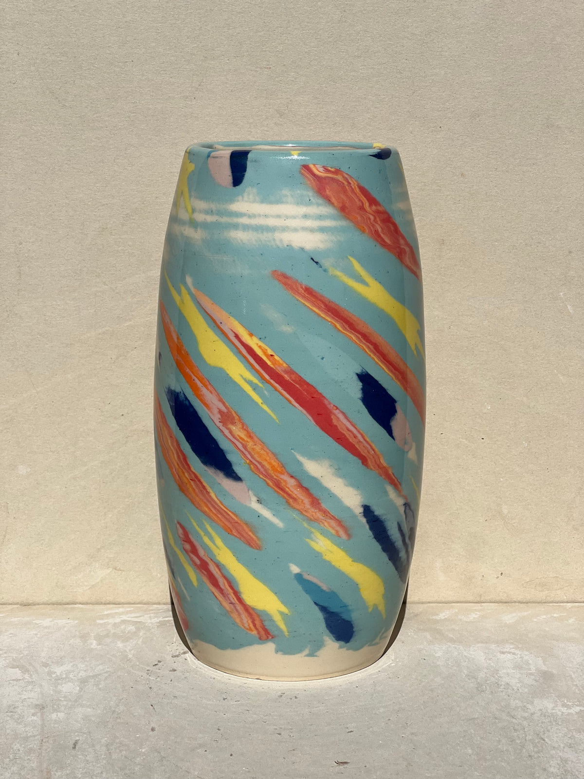 Stars and Dots Nerikomi Vase