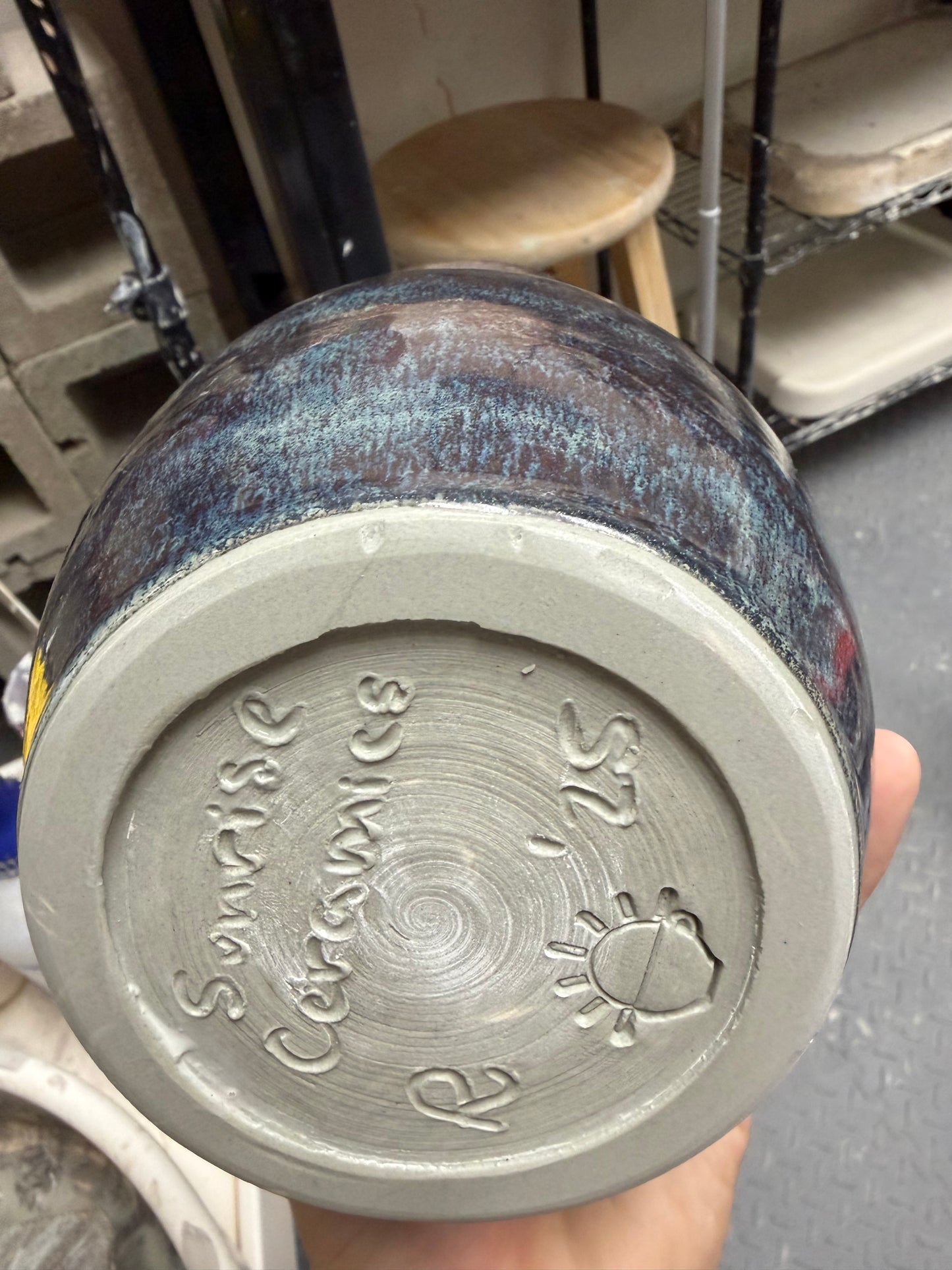 Blue Glazed Vase