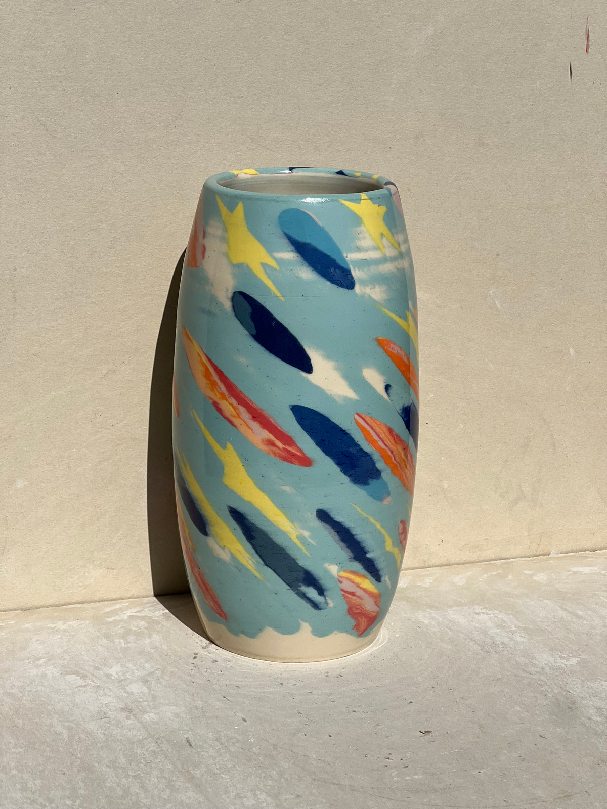 Stars and Dots Nerikomi Vase