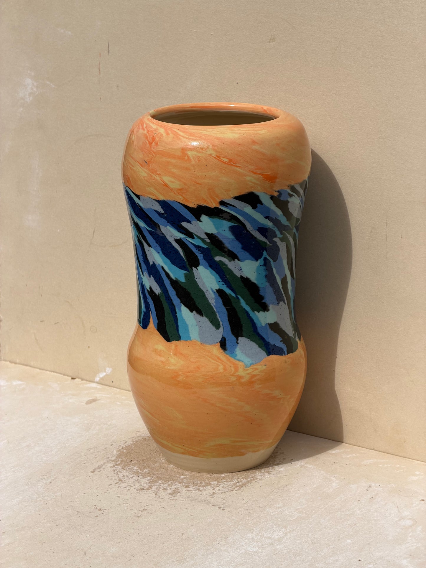 Marbled and Nerikomi Vase