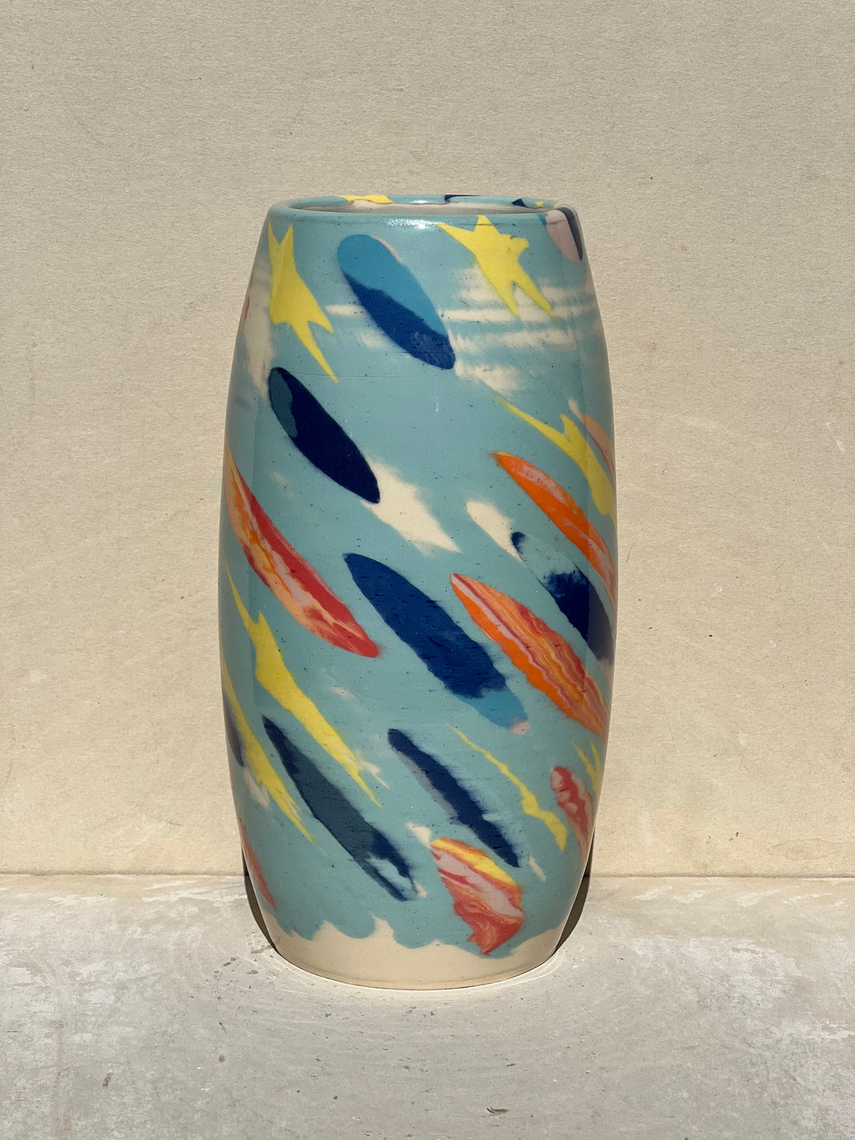 Stars and Dots Nerikomi Vase