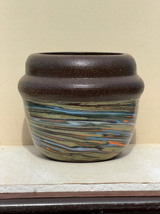Brown Marbled Vase