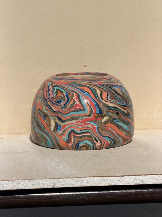 Spiral Gumdrop Nerikomi Vase