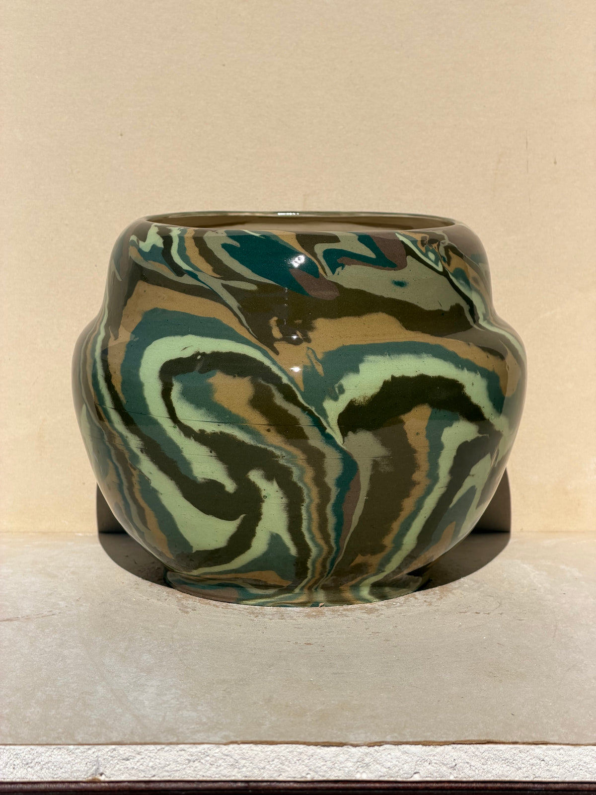 Green Nerikomi Vase