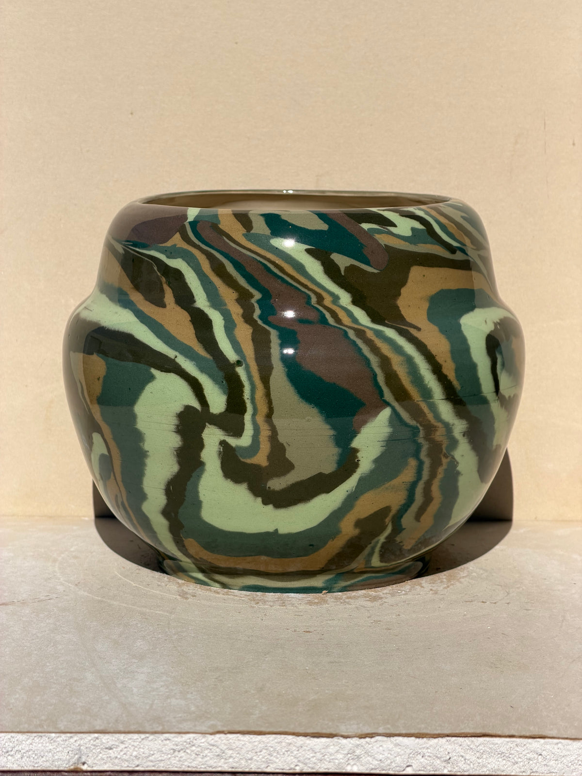 Green Nerikomi Vase