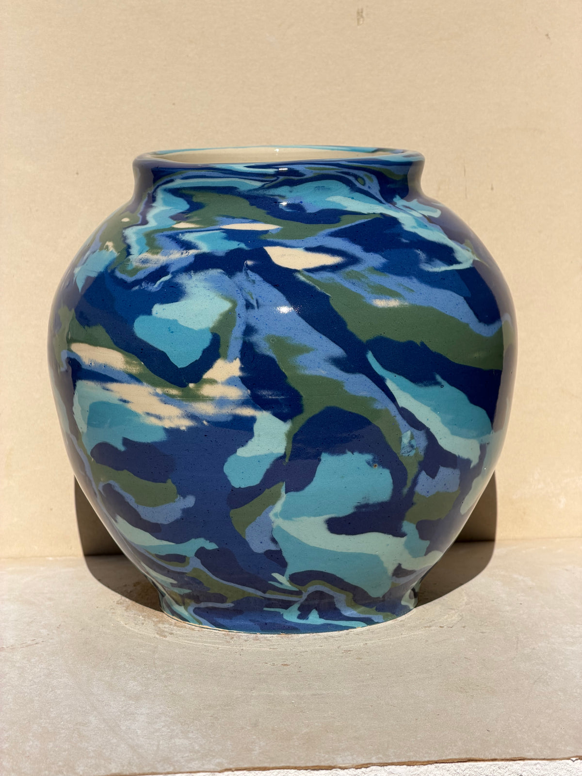 Blue Twist Vase