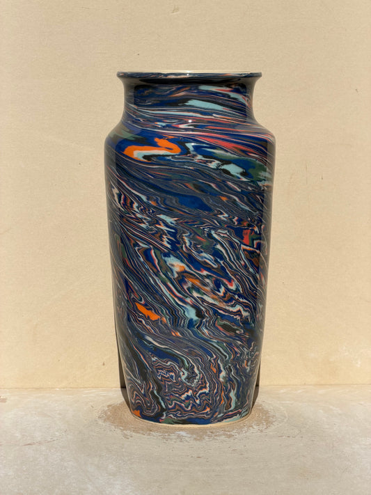 Multi-Color Spiral Vase