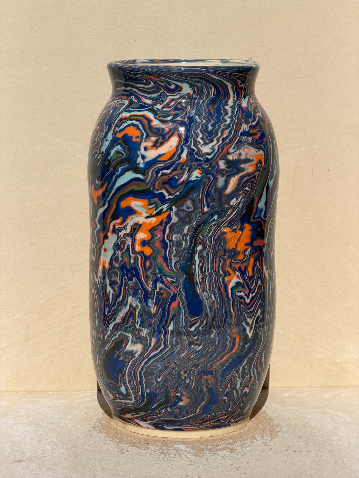 Multi-Color Spiral Vase