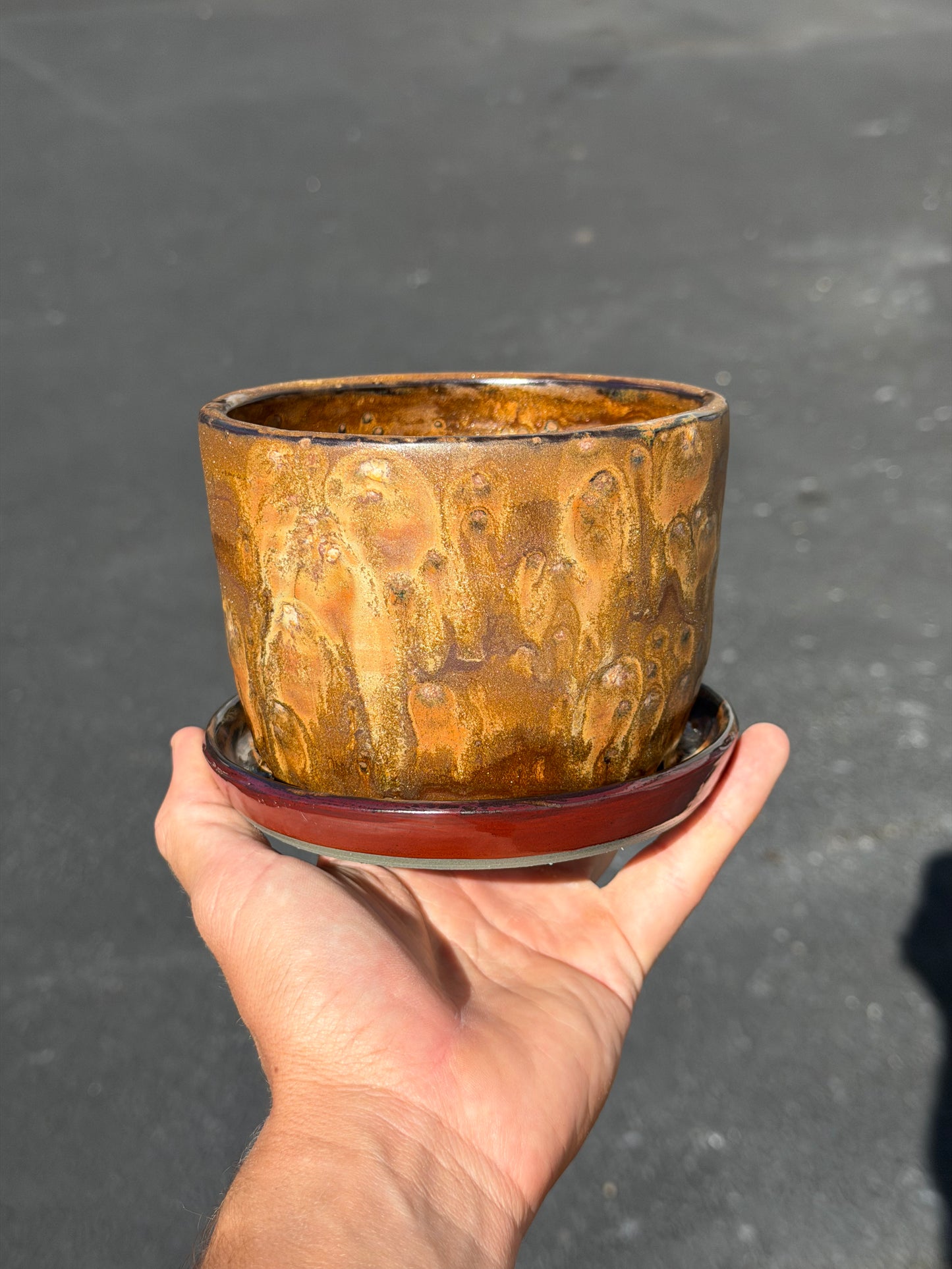 Melted Rust Planter