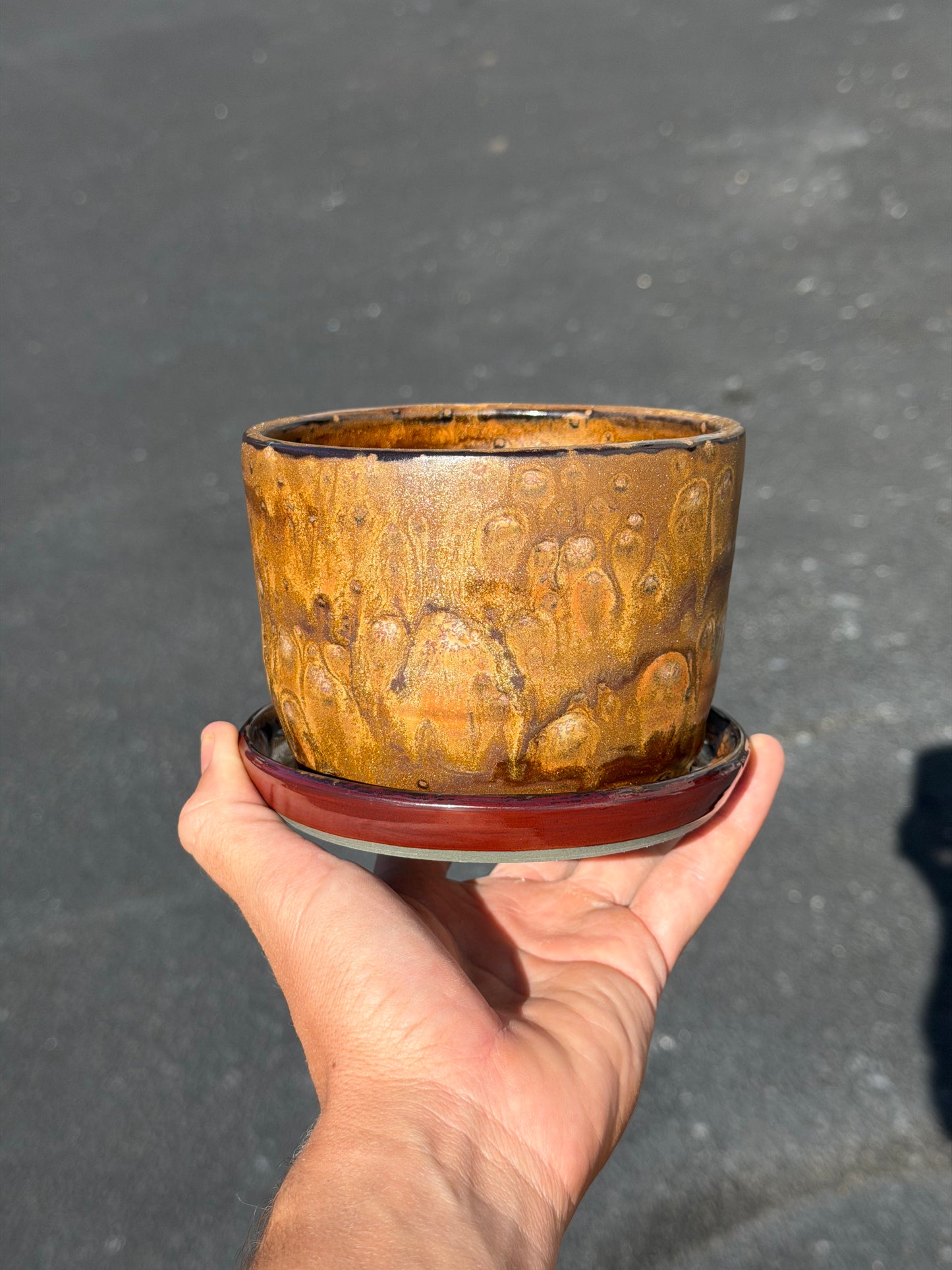 Melted Rust Planter
