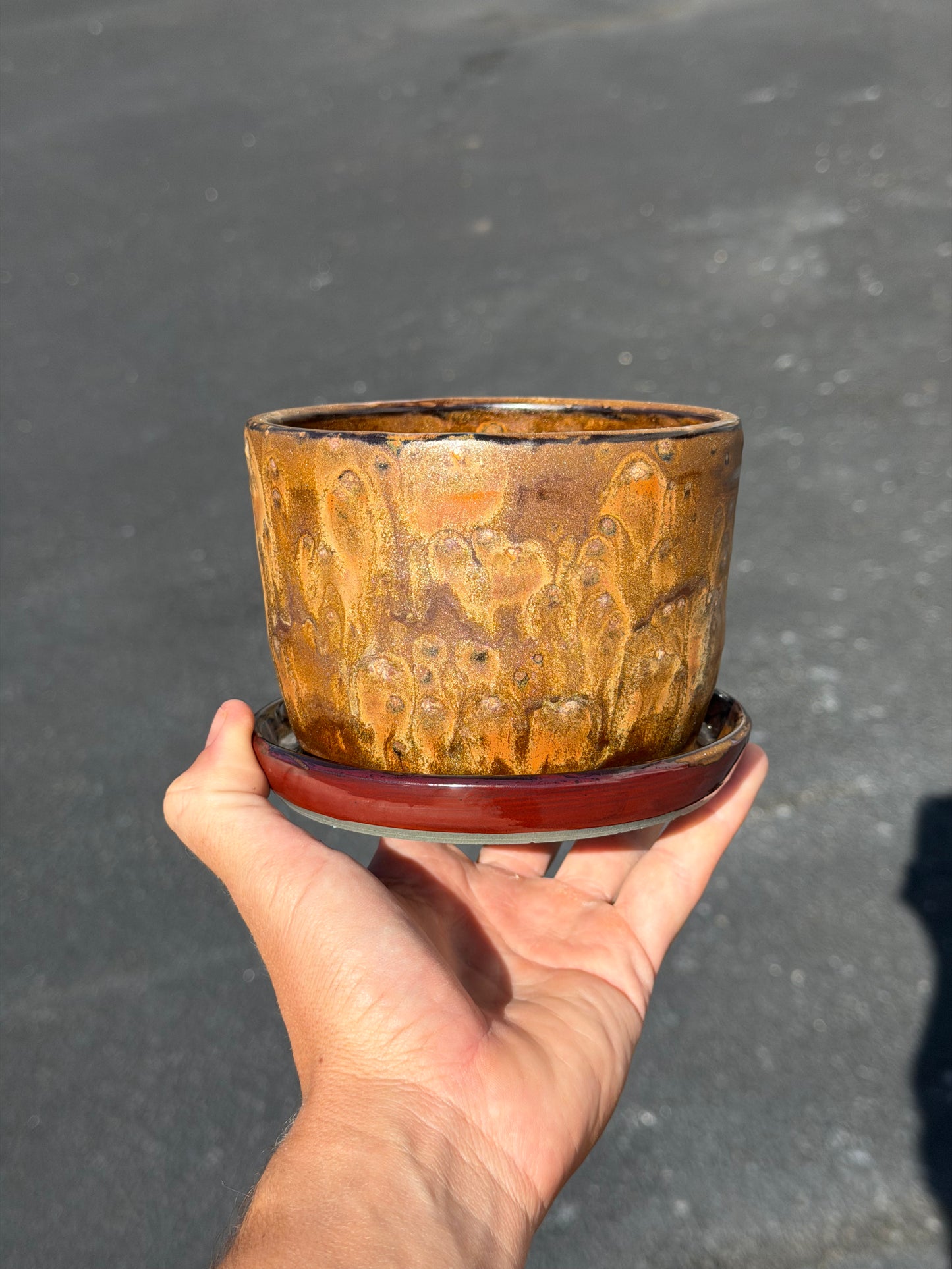 Melted Rust Planter