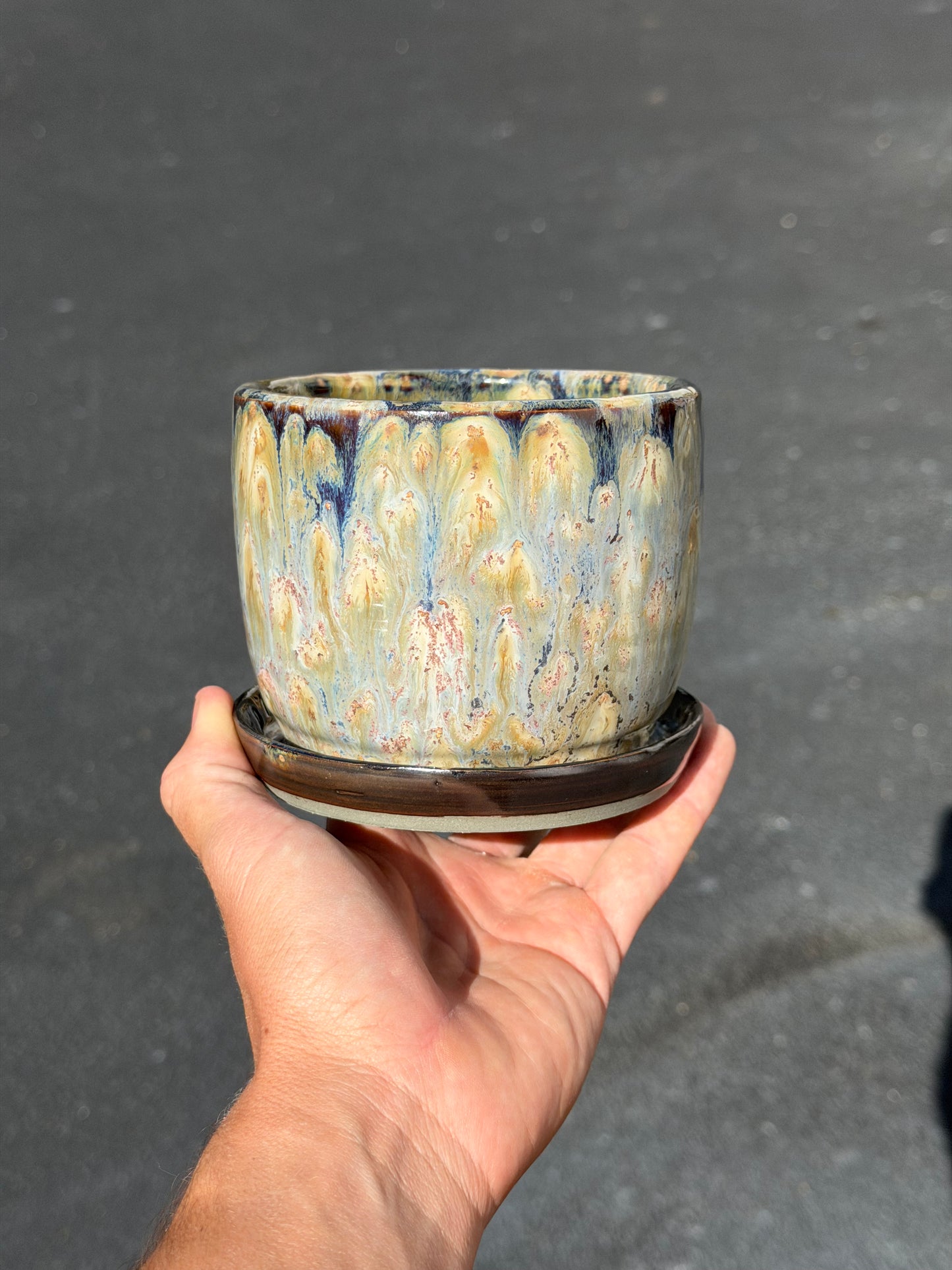 Brown Speckled Planter