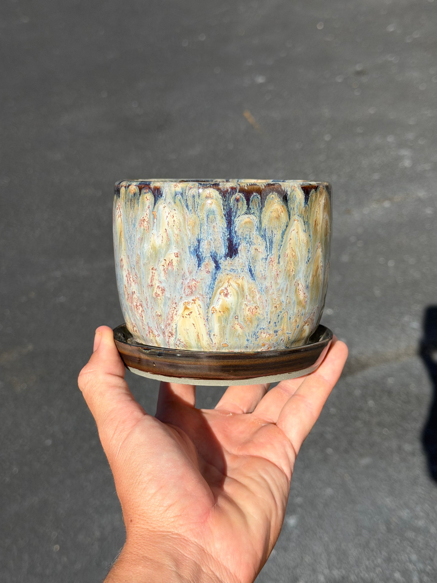 Brown Speckled Planter