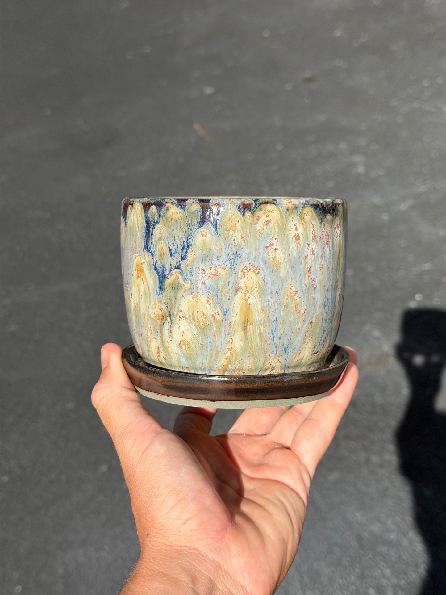 Brown Speckled Planter
