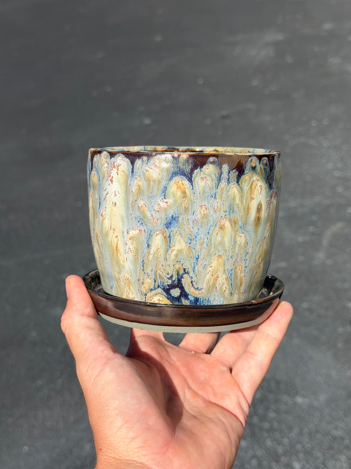 Brown Speckled Planter