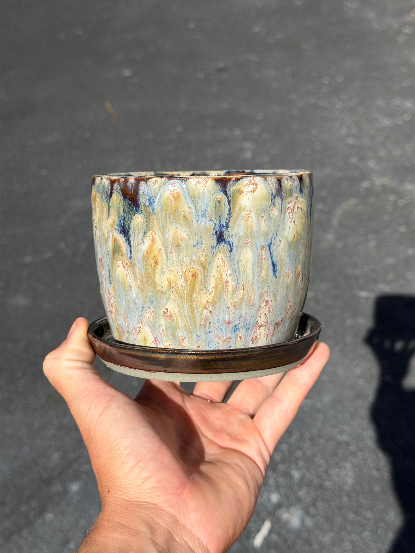 Brown Speckled Planter