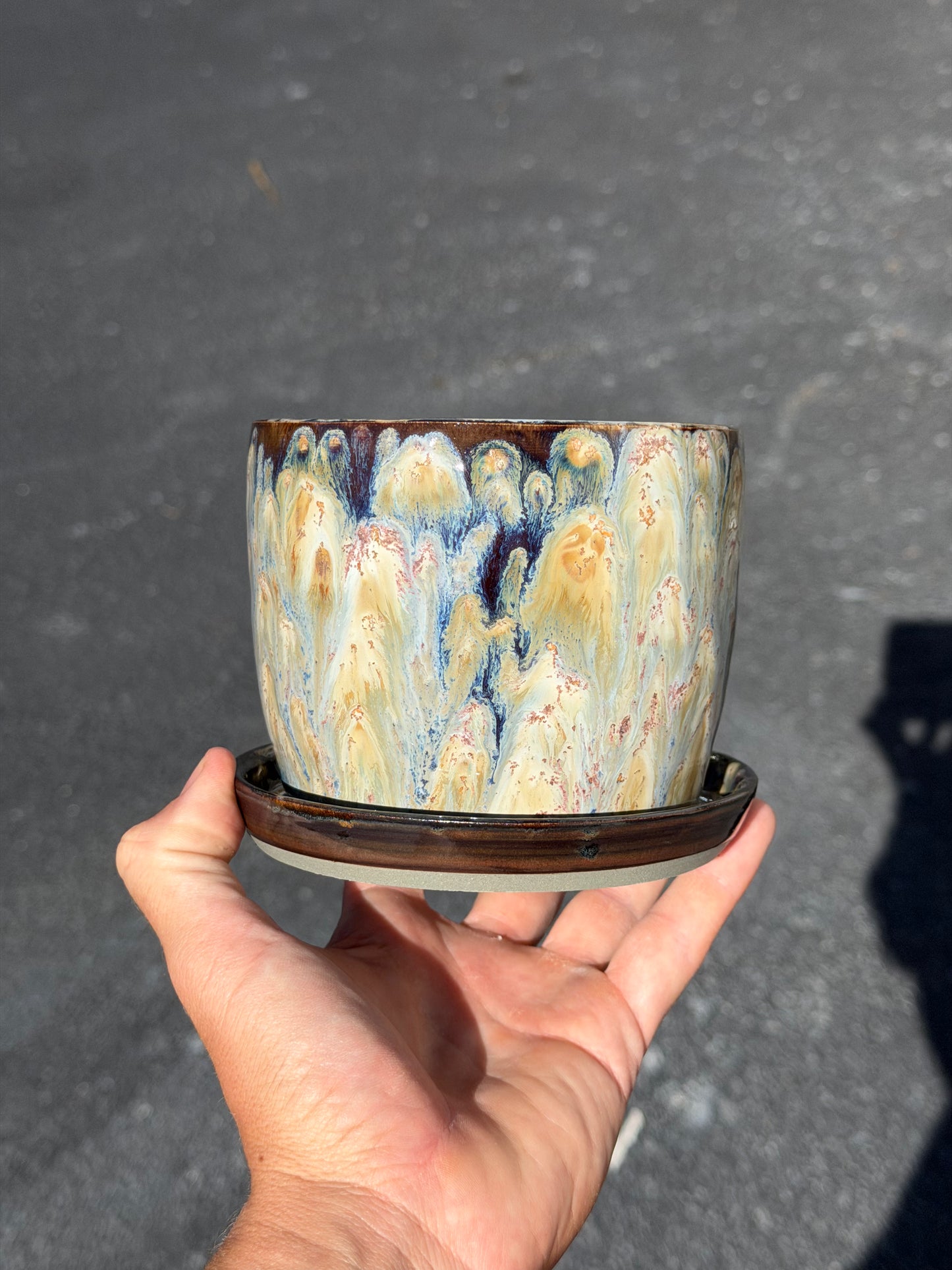 Brown Speckled Planter