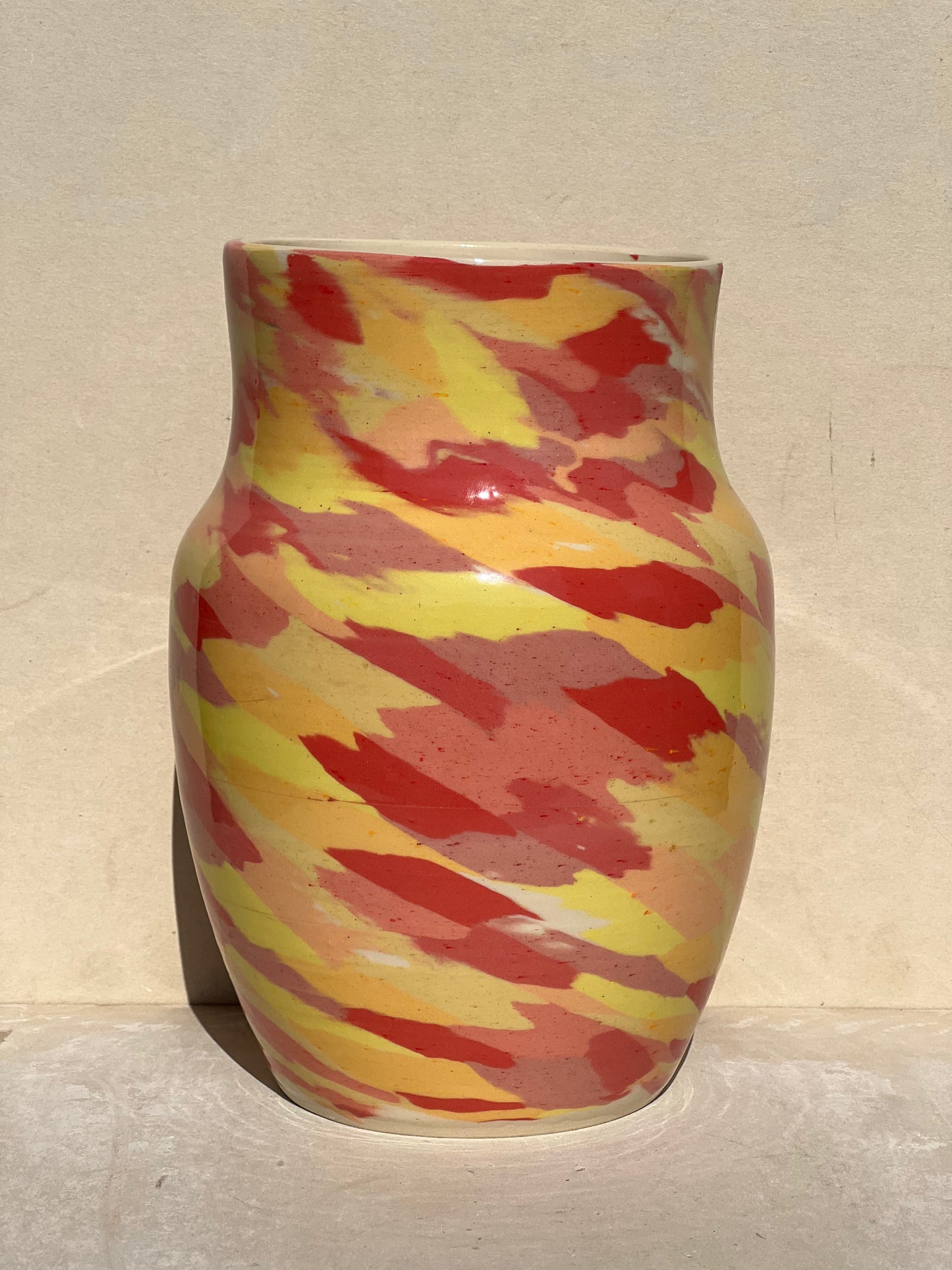 Vibrant Nerikomi Vase (Reduced)