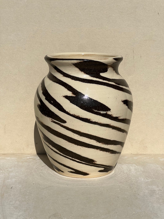 Neutral Marbled Vase