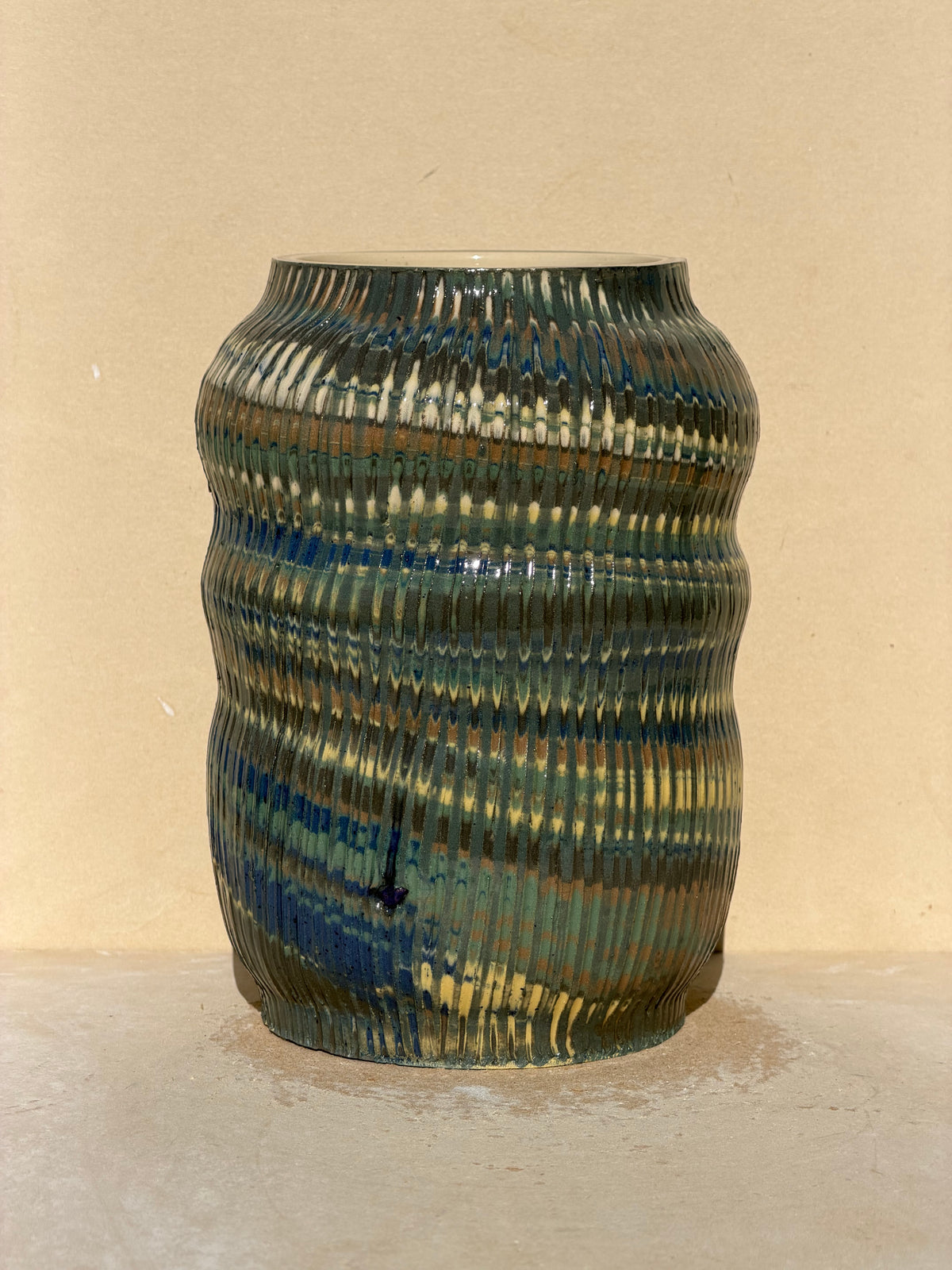 Textured Marbled Vase – Sunrise Ceramics
