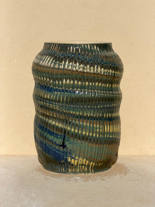 Textured Marbled Vase