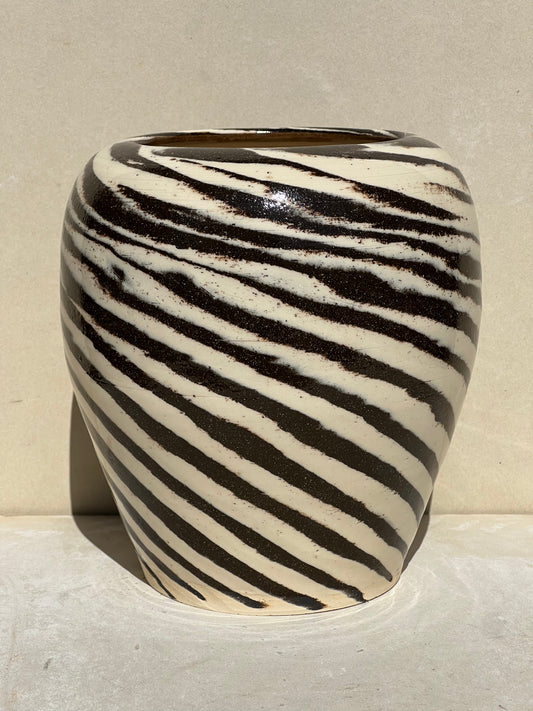 Neutral Marbled Vase