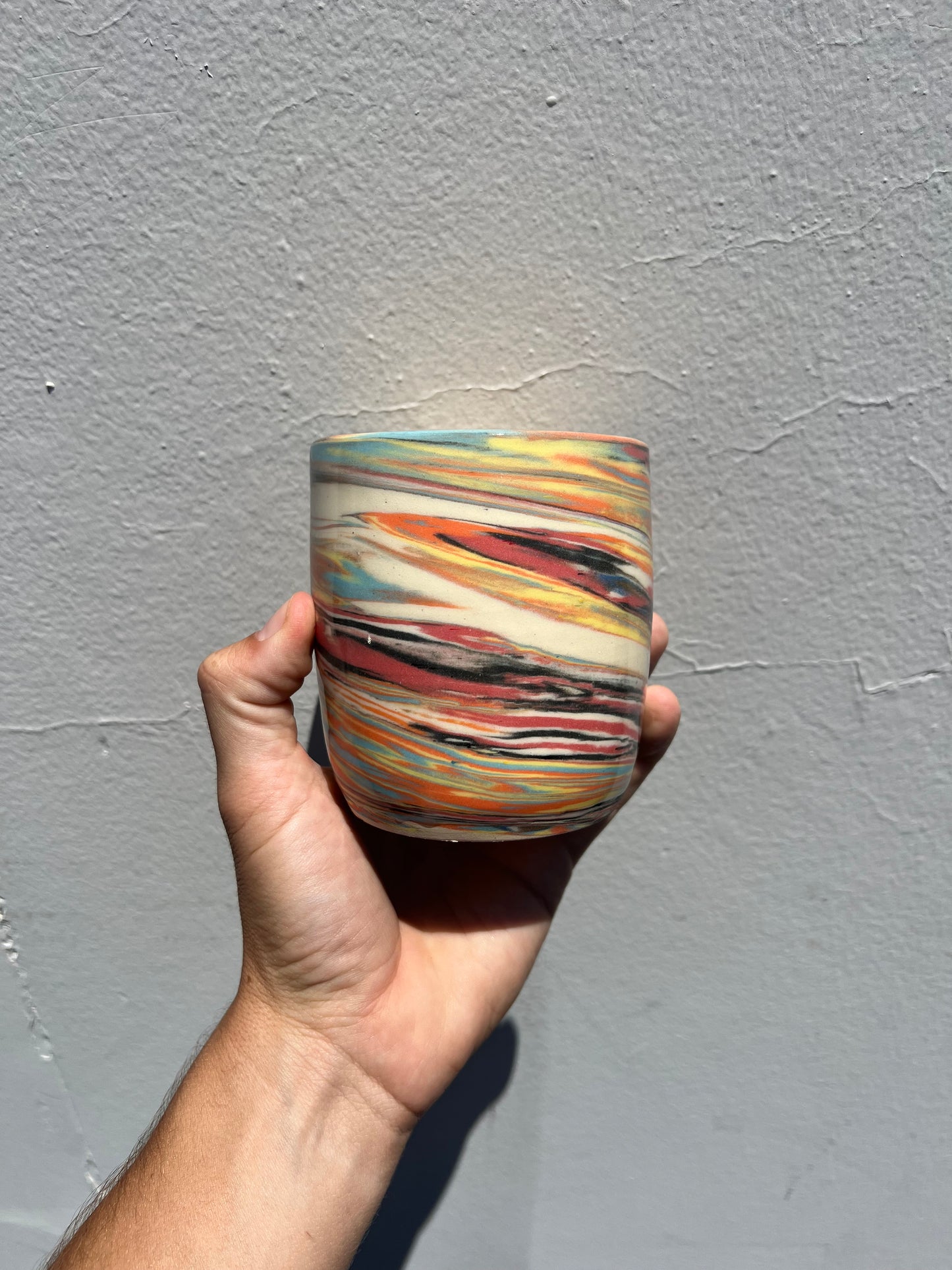 Vibrant Nerikomi Cup