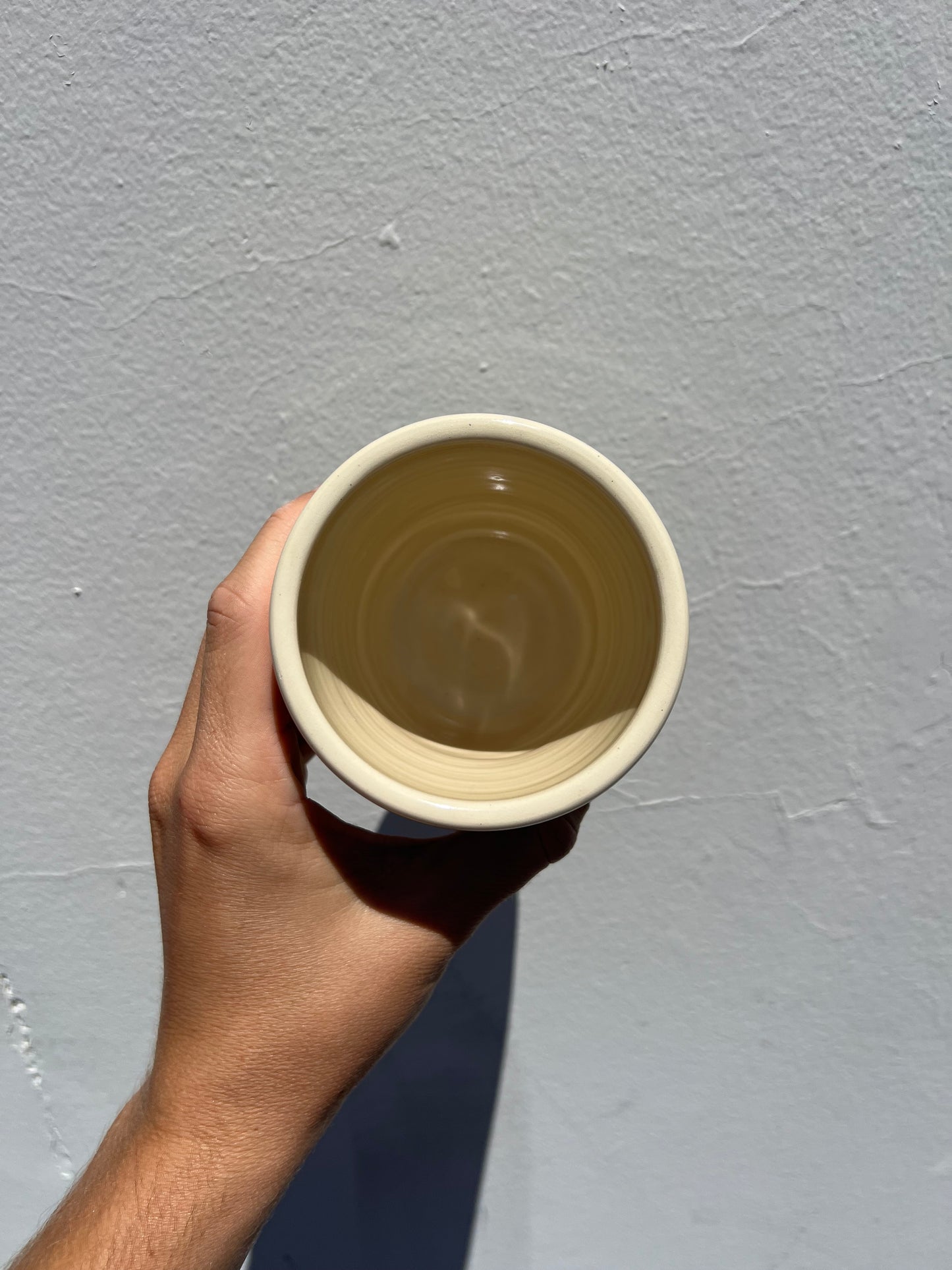 Green and Yellow Nerikomi Cup