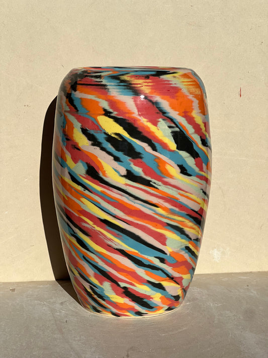 Vibrant Nerikomi Vase (Reduced)