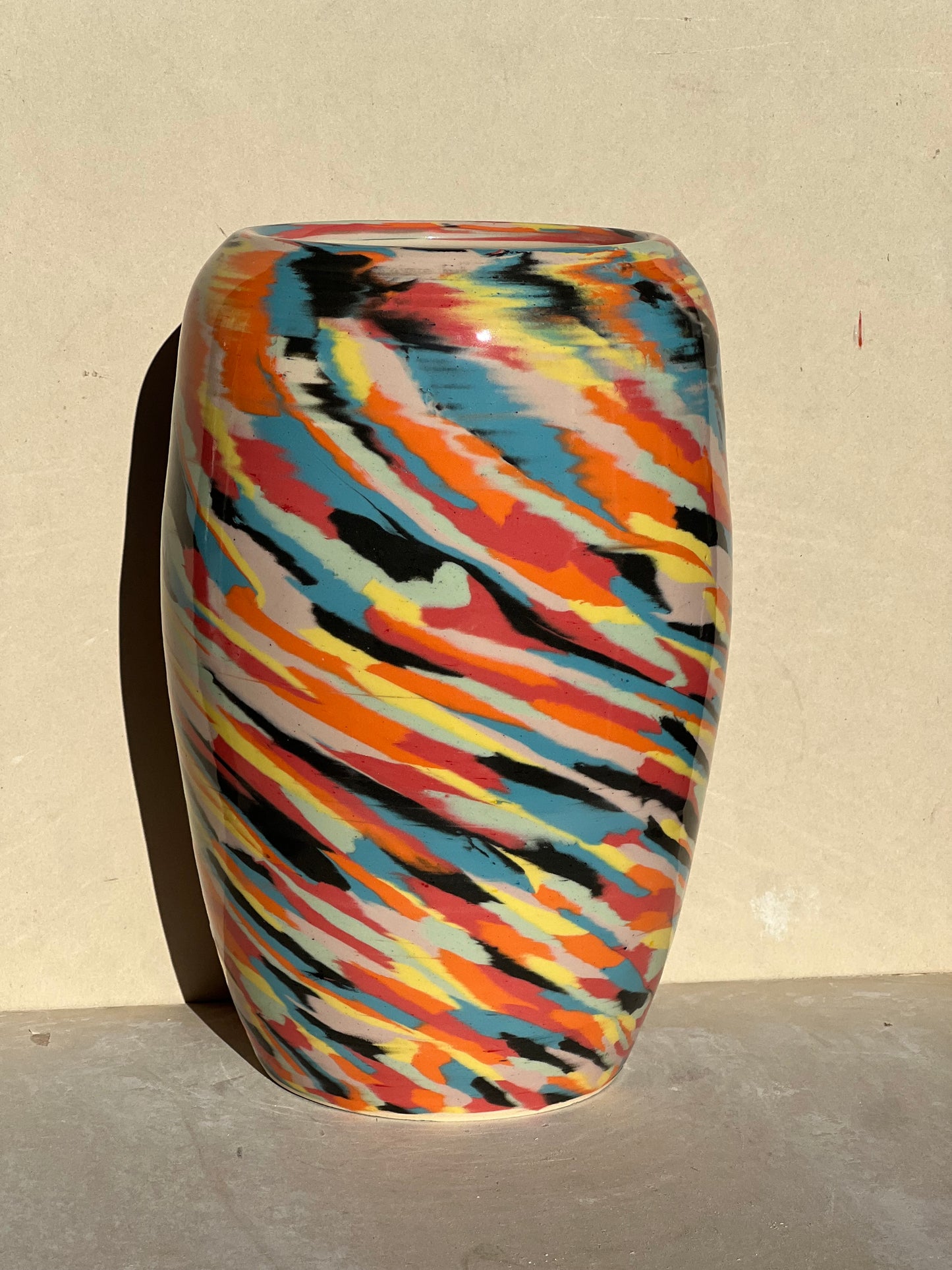 Vibrant Nerikomi Vase (Reduced)