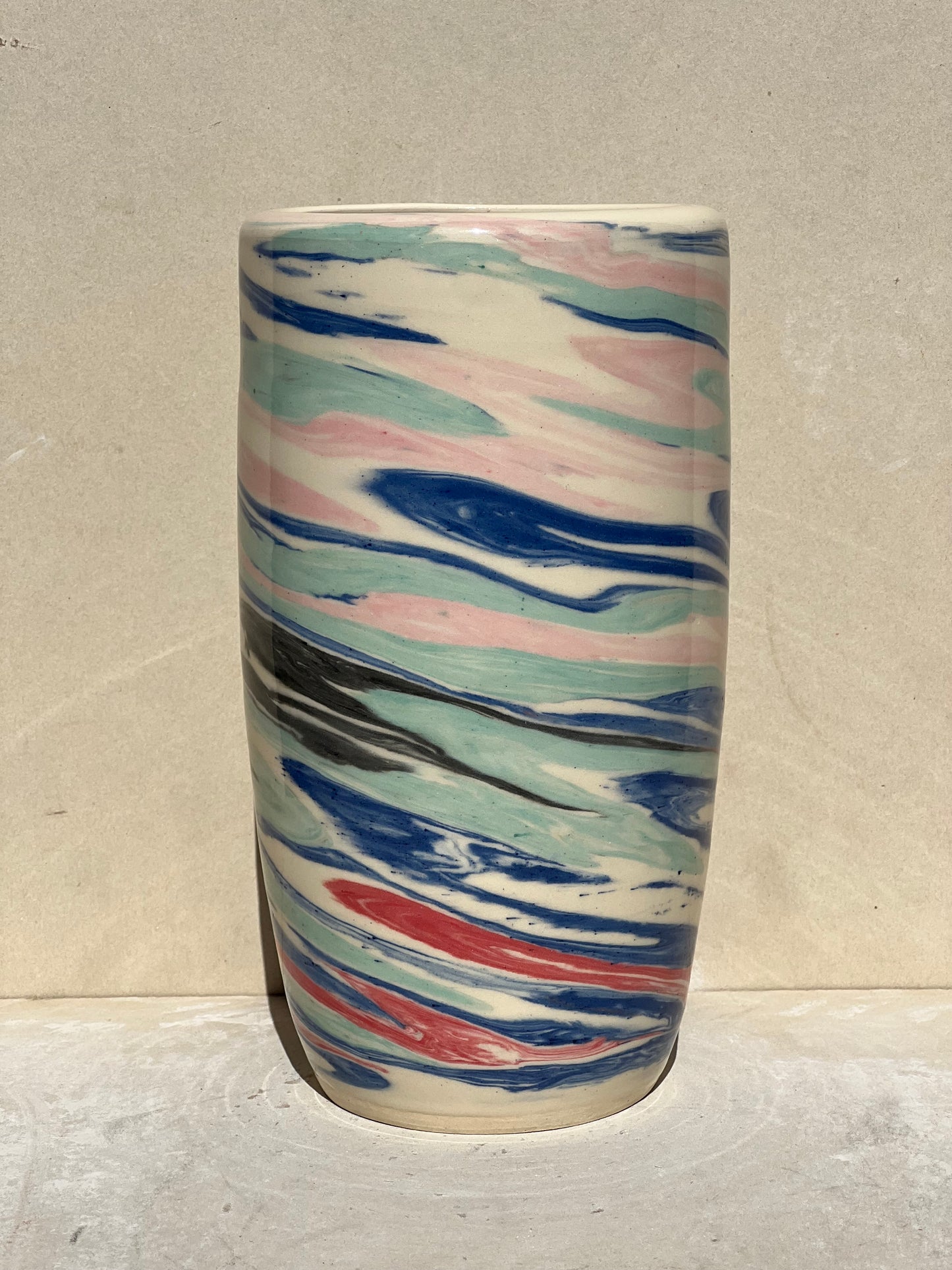 Marbled Spirals Vase