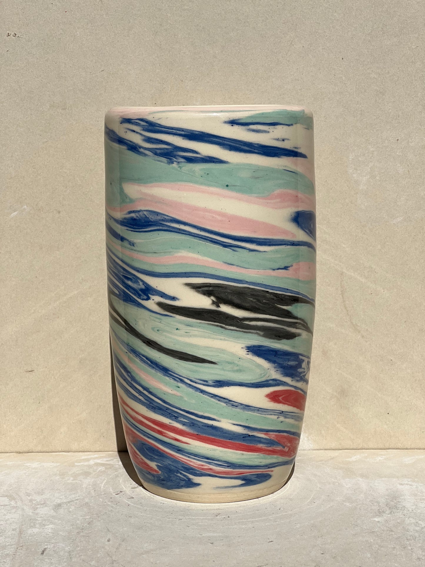 Marbled Spirals Vase
