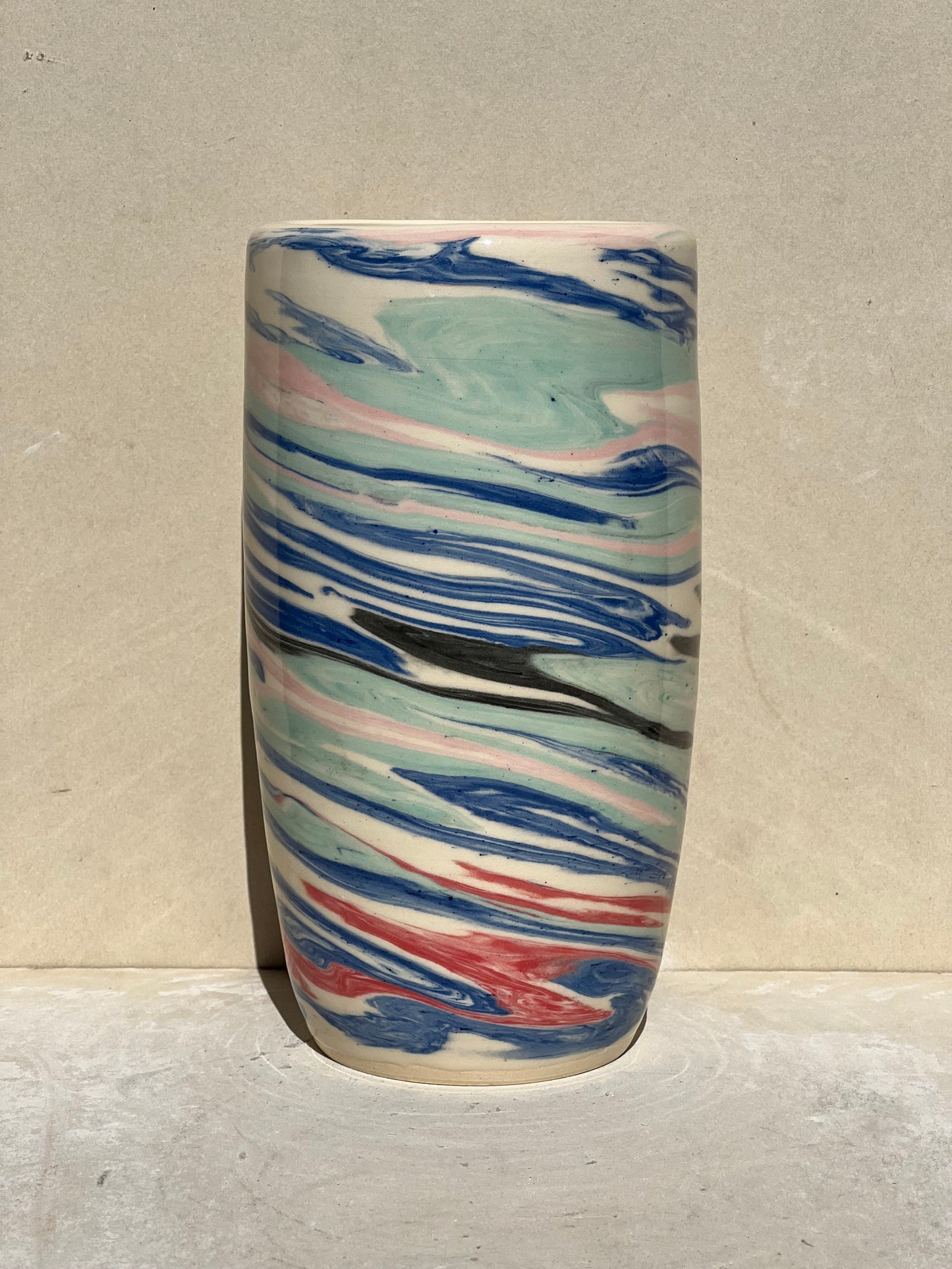 Marbled Spirals Vase