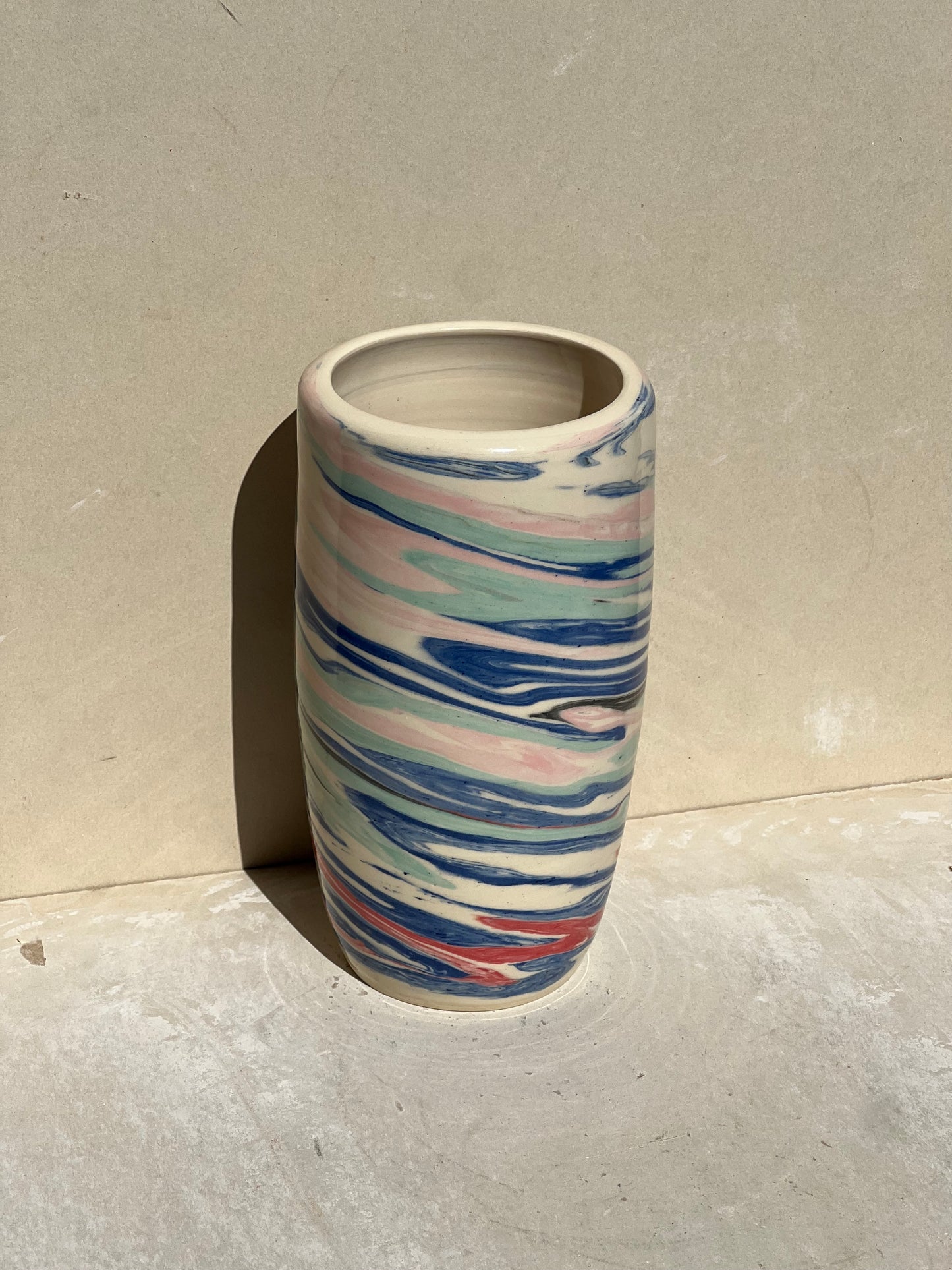Marbled Spirals Vase