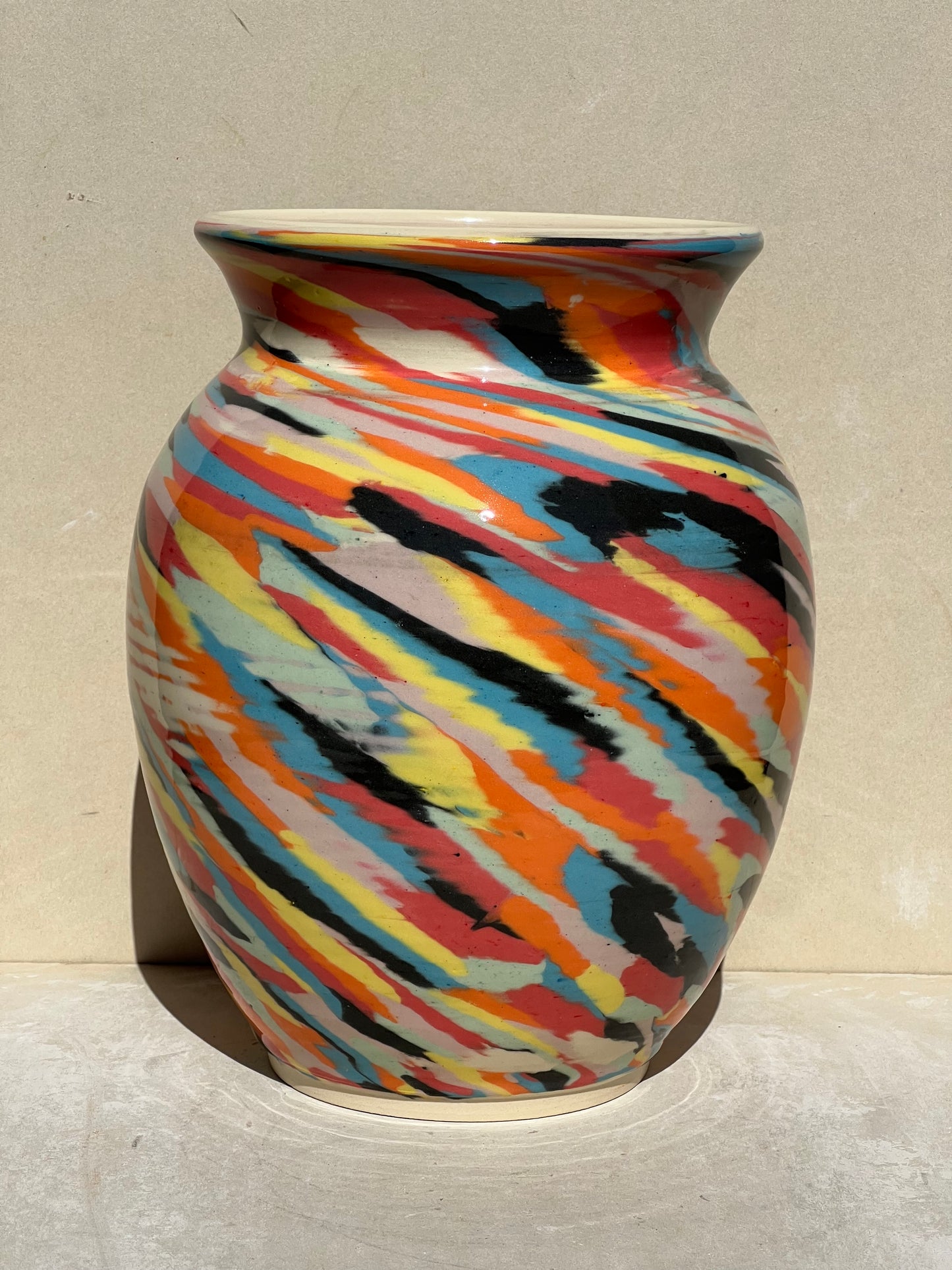 Vibrant Nerikomi Vase