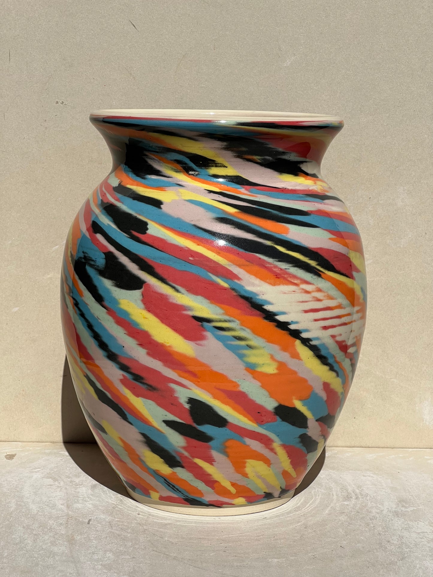Vibrant Nerikomi Vase