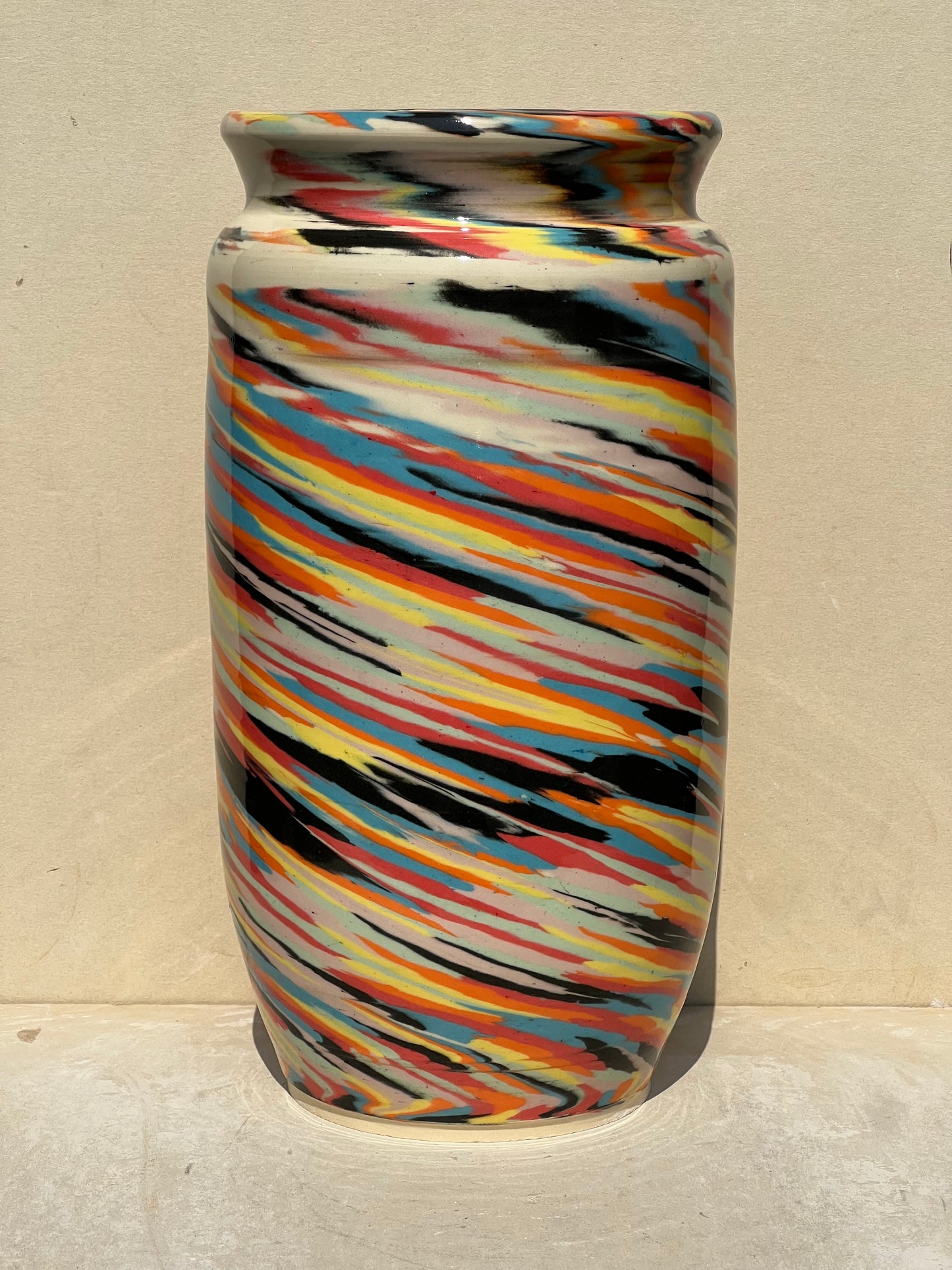 Vibrant Nerikomi Vase