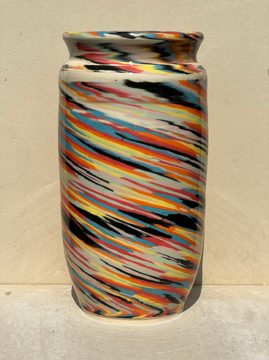 Vibrant Nerikomi Vase