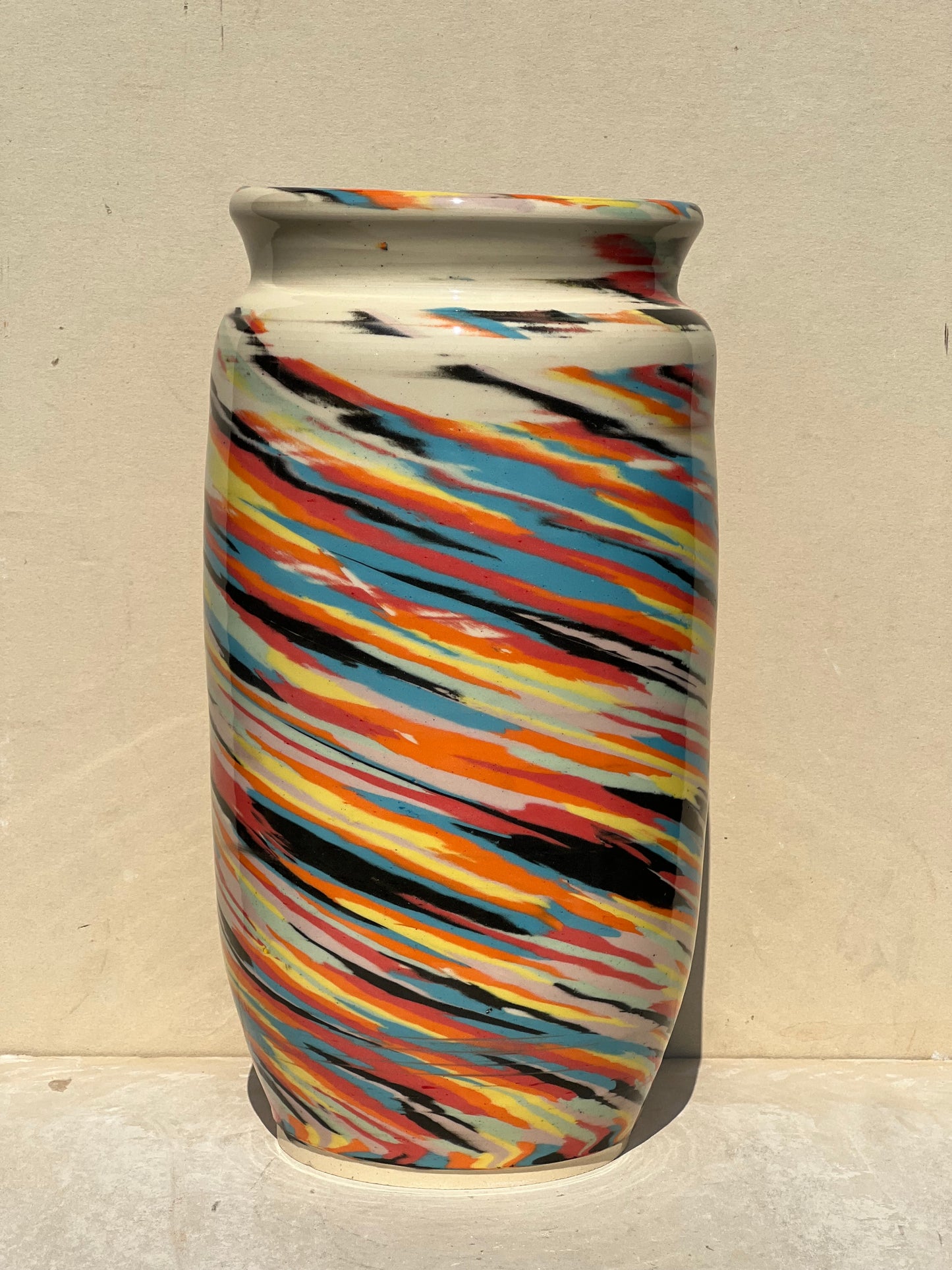 Vibrant Nerikomi Vase