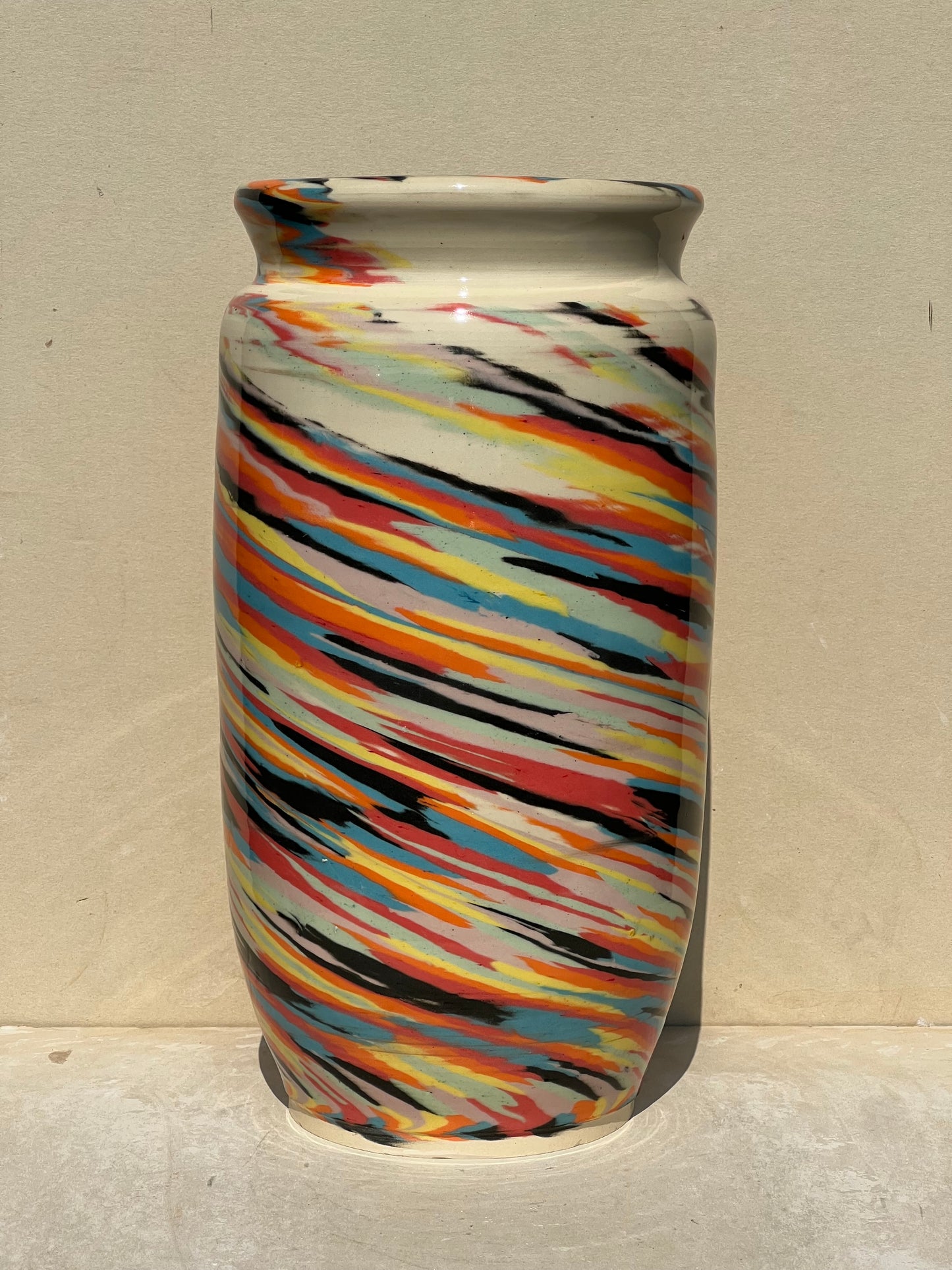 Vibrant Nerikomi Vase