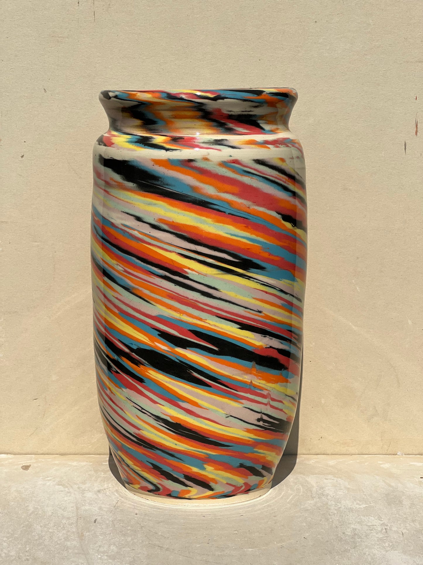 Vibrant Nerikomi Vase