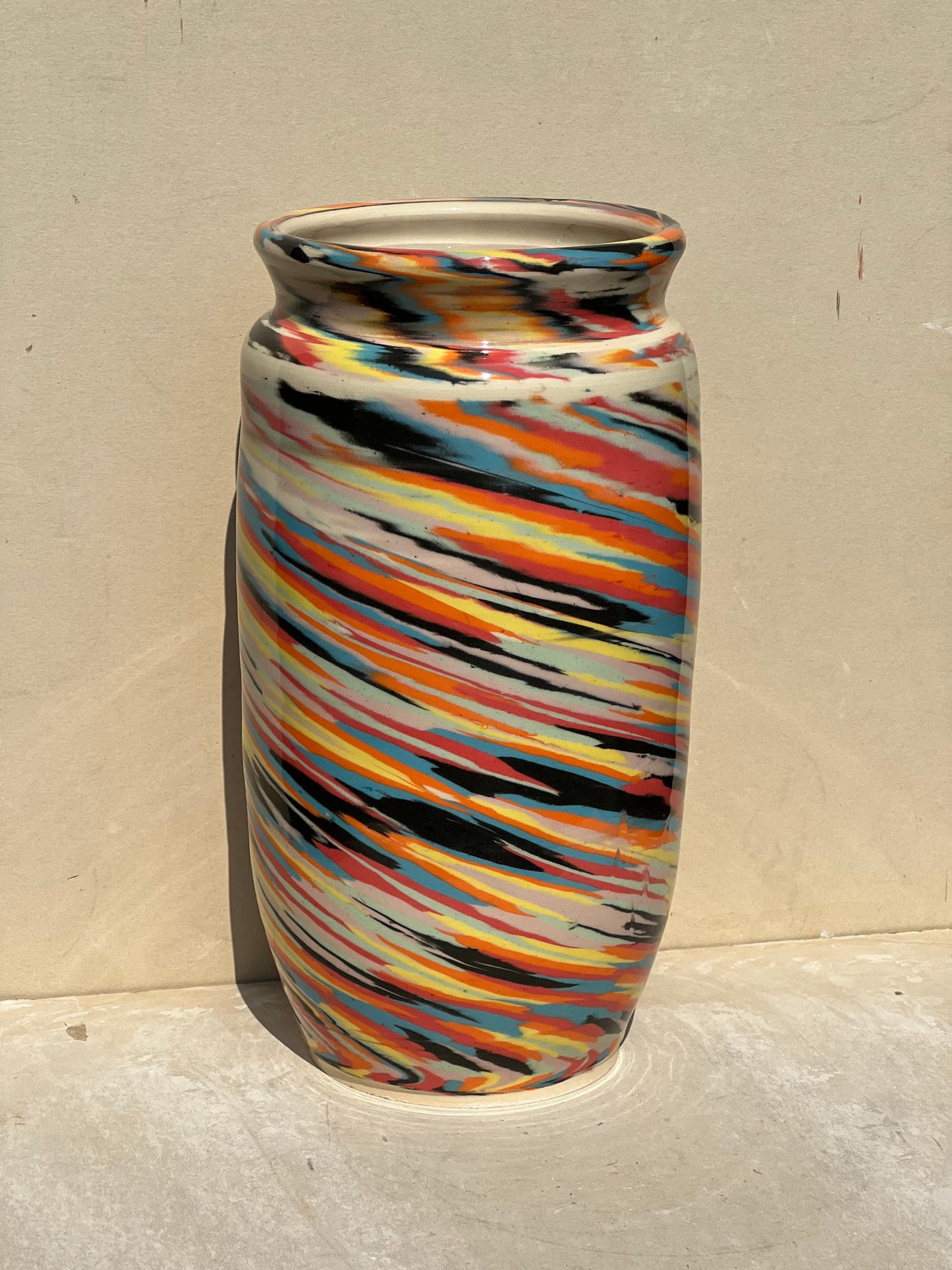 Vibrant Nerikomi Vase